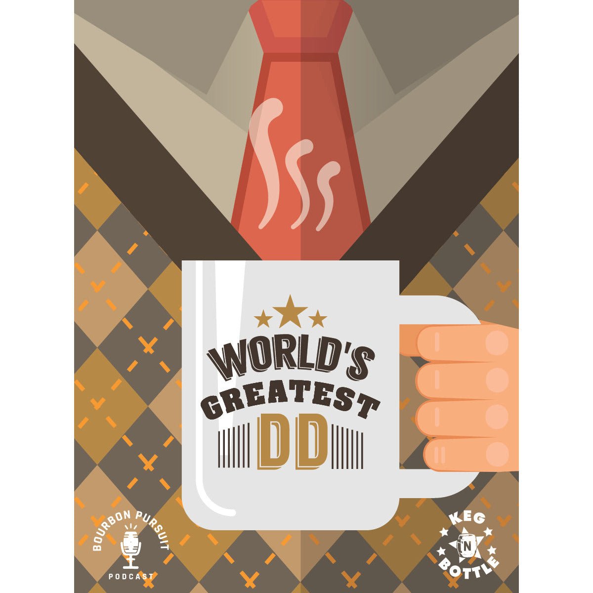 Ezra Brooks Single Barrel Bourbon (Barrel # 7849880 - "World's Greatest Dad") - Bourbon Pursuit & Keg N Bottle Private Barrel Pick 750 ml | Keg N Bottle