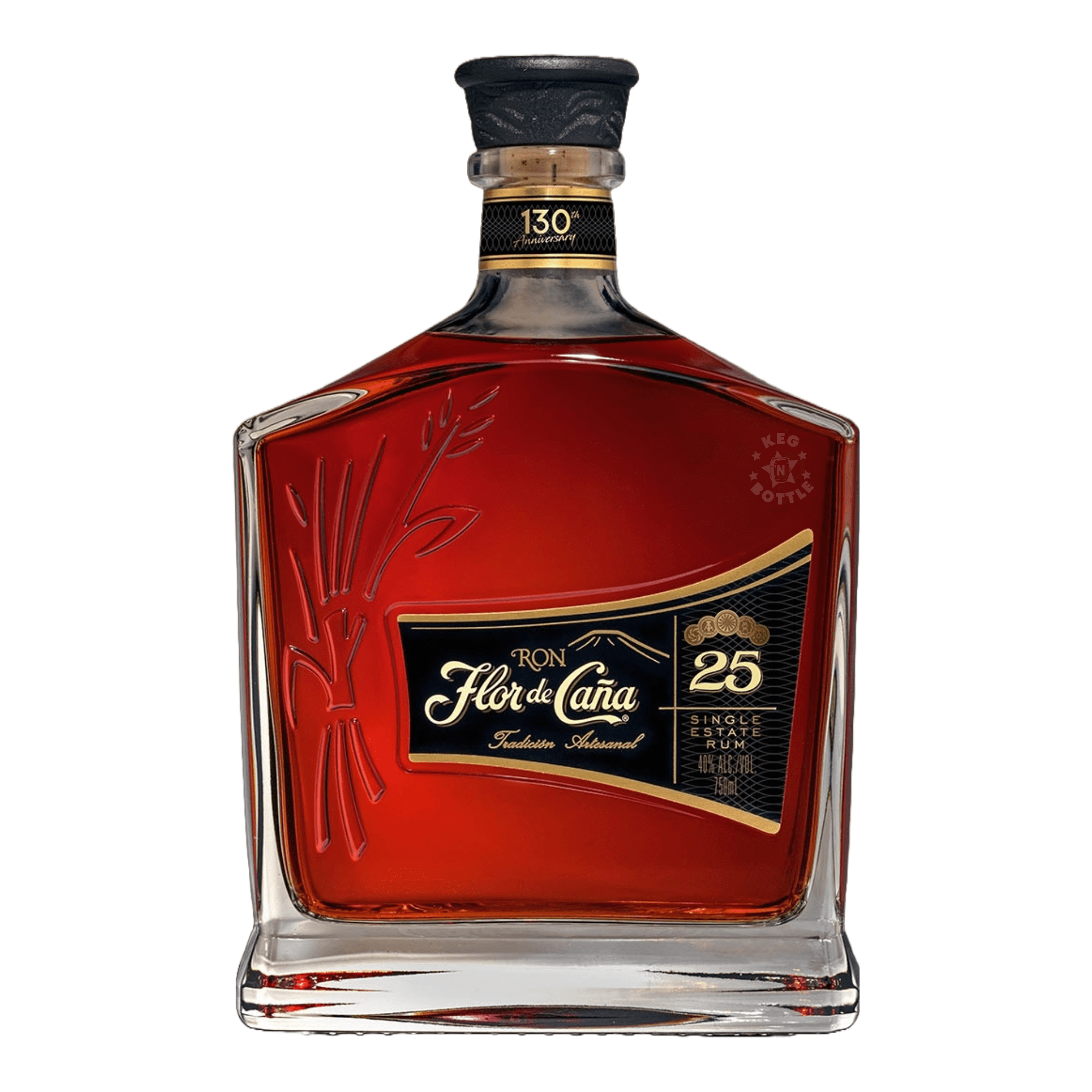 Flor de Cana 25 Year Centenario Gold Rum (750 ml) | Keg N Bottle