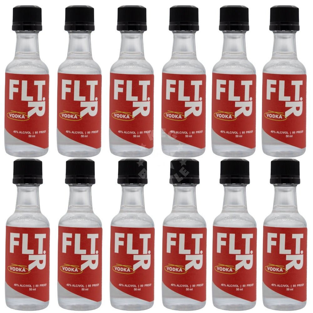 FLTR Vodka - Pack of 12 (12 x 50ml) | Keg N Bottle
