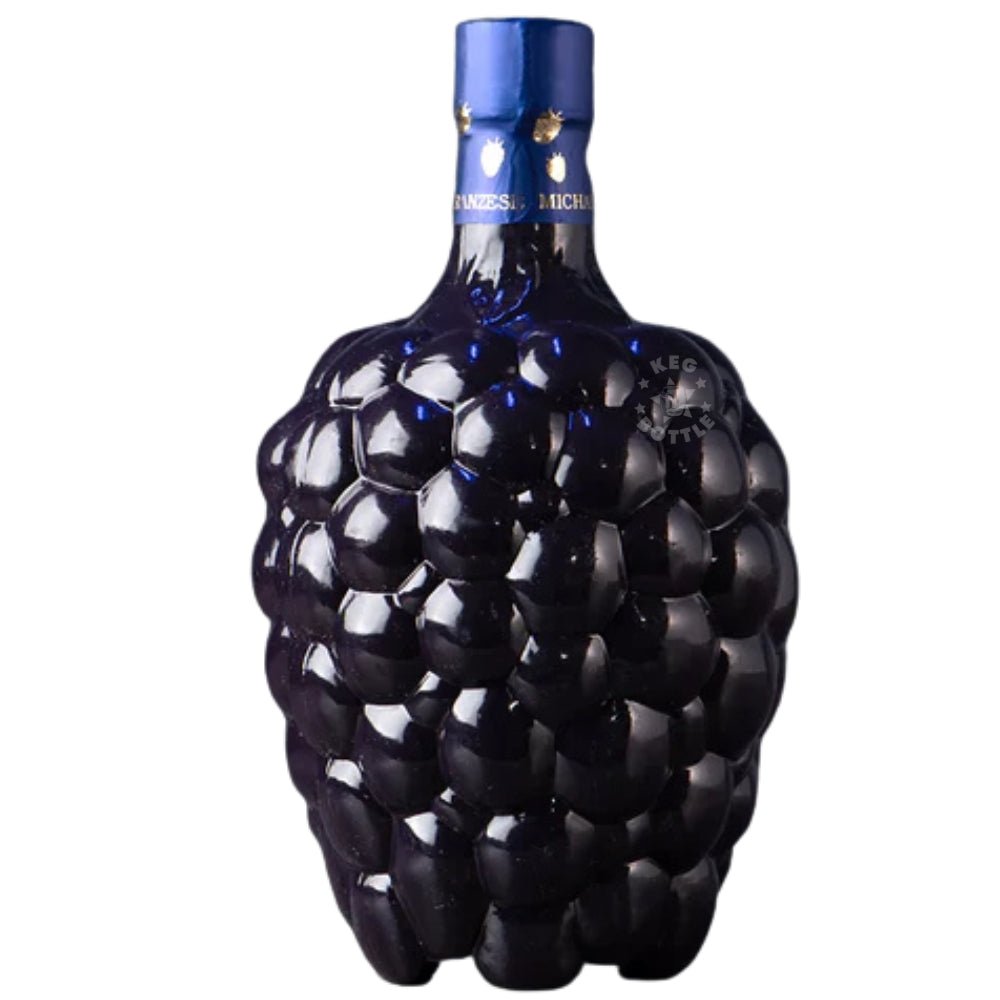 Franzese Blackberry Armenian Wine in decorative blackberry-shaped bottle