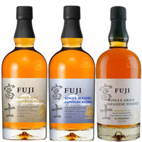 Fuji Japanese Whisky, Grain, Malt Combo Pack (3 x 700 ml)