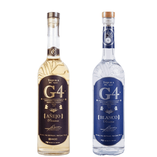 G4 Anejo, G4 Blanco Tequila Combo Pack (2x750mL) - Keg N Bottle