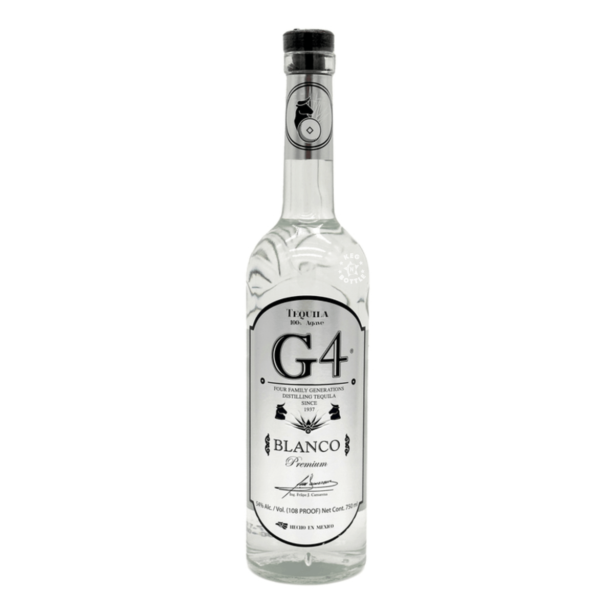 G4 Blanco 108 Overproof Tequila (750 mL) | Keg N Bottle