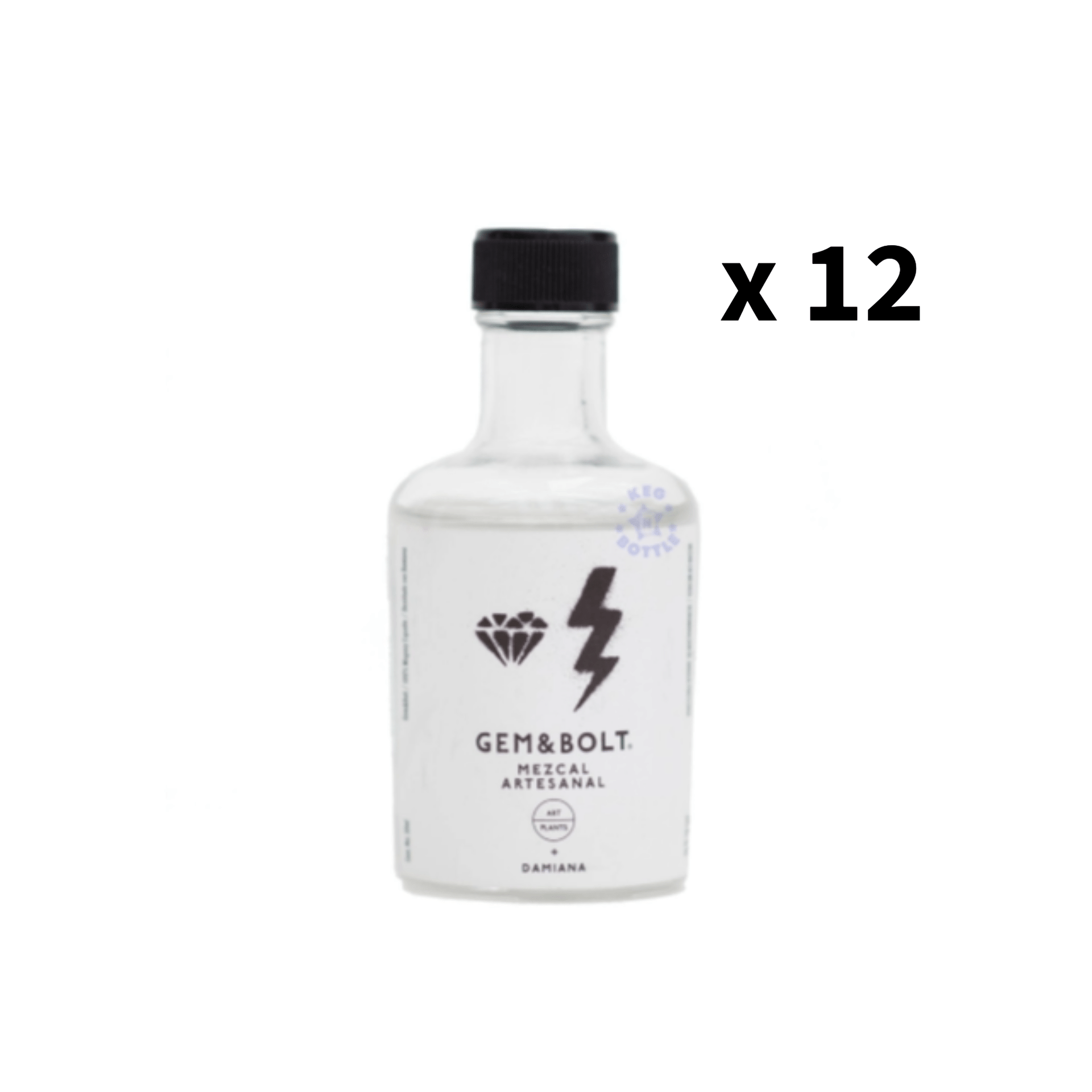 久米仙　G.E.M. Distilled 2001 700ml 42% Gem&Bolt Artesanal Mezcal Miniature (12 Pack) | Keg N Bottle