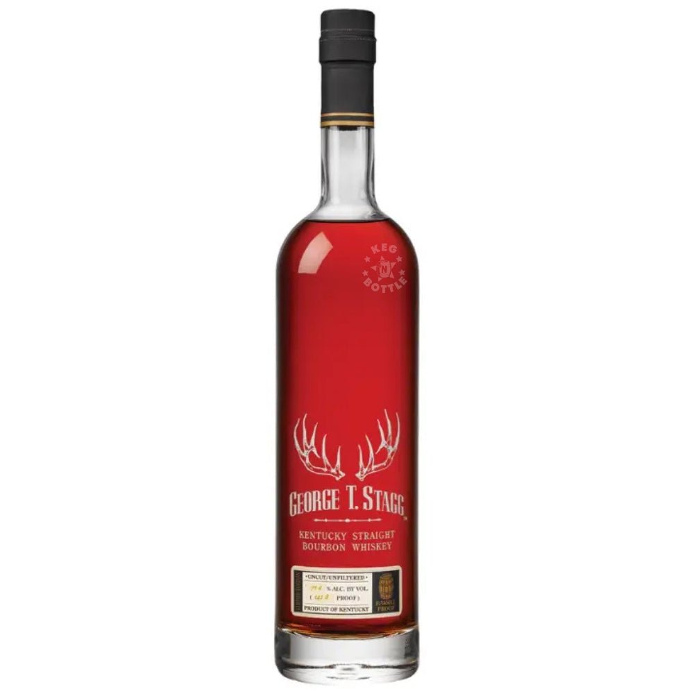 George T. Stagg 2025 Kentucky Straight Bourbon Whiskey 750 ml bottle, 142.8 proof, Buffalo Trace Antique Collection.