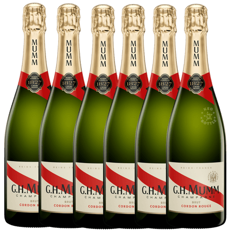 hajism　G.H. Mumm Brut 750ml 6本 G.H. Mumm - Grand Cordon - Brut Champagne (6 Pack) | Keg N Bottle