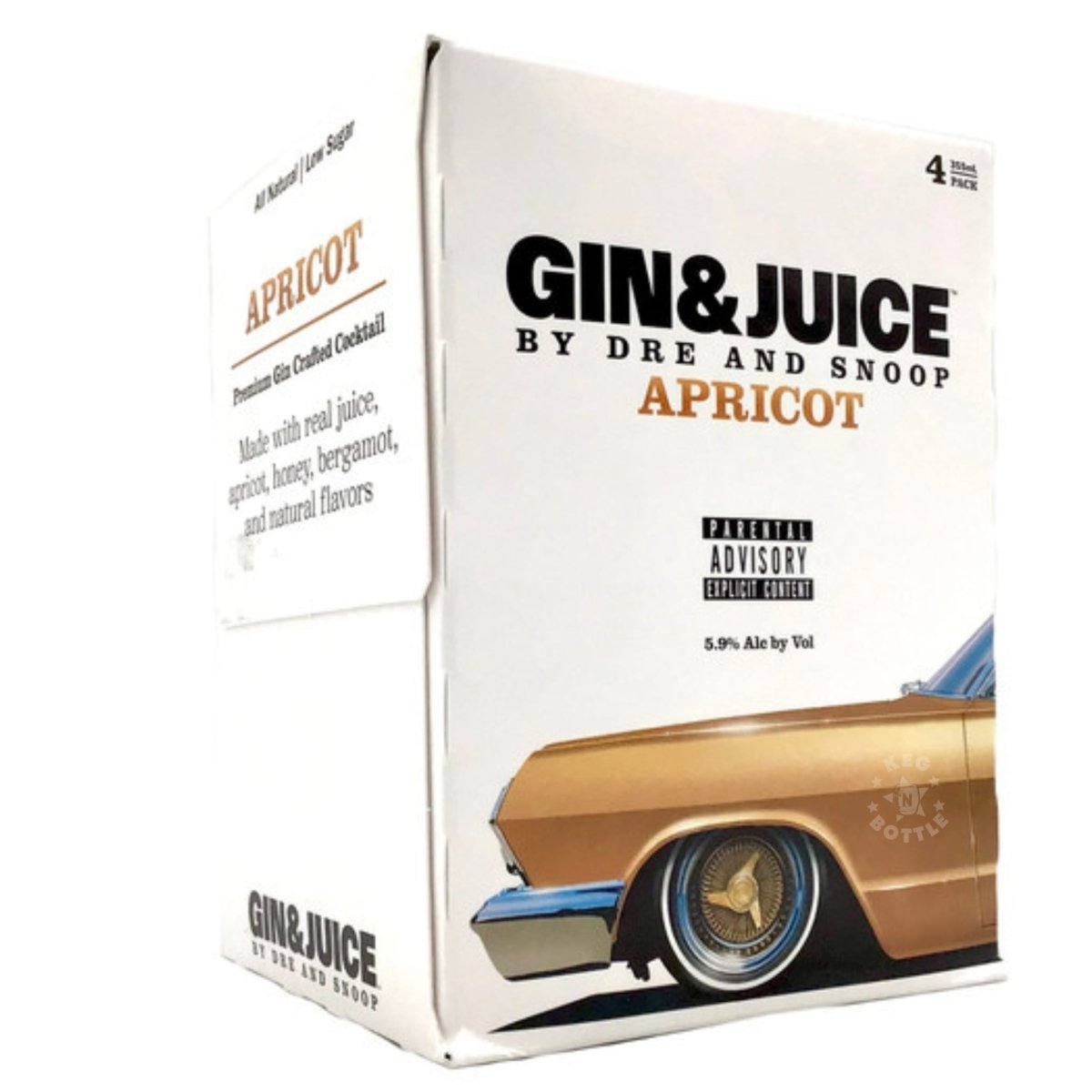 Gin & Juice by Dre and Snoop Apricot - 4 Pack (355 ml each) | Keg N Bottle