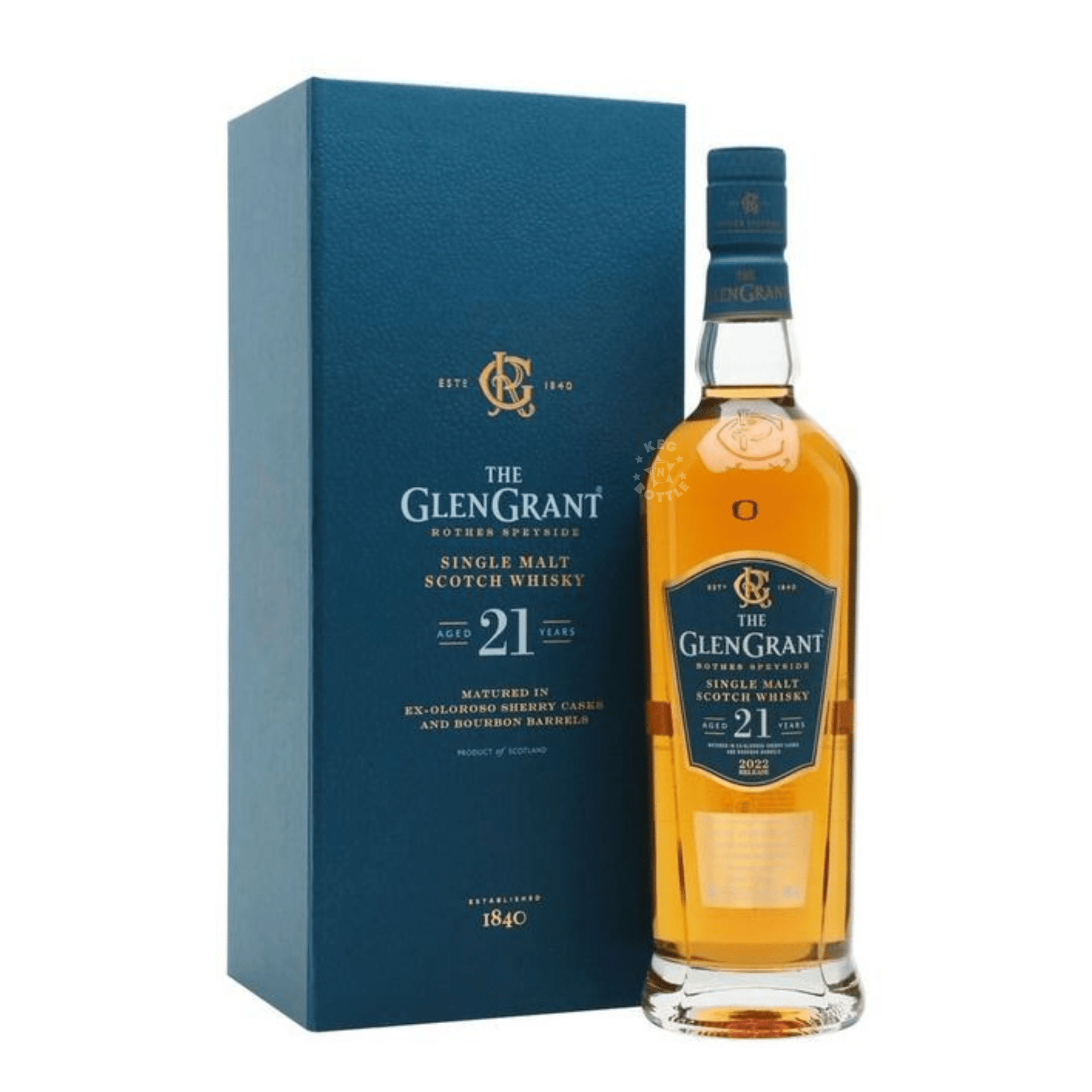 Glen Grant 21 Year Single Malt Scotch Whiskey (750 ml) | Keg N Bottle