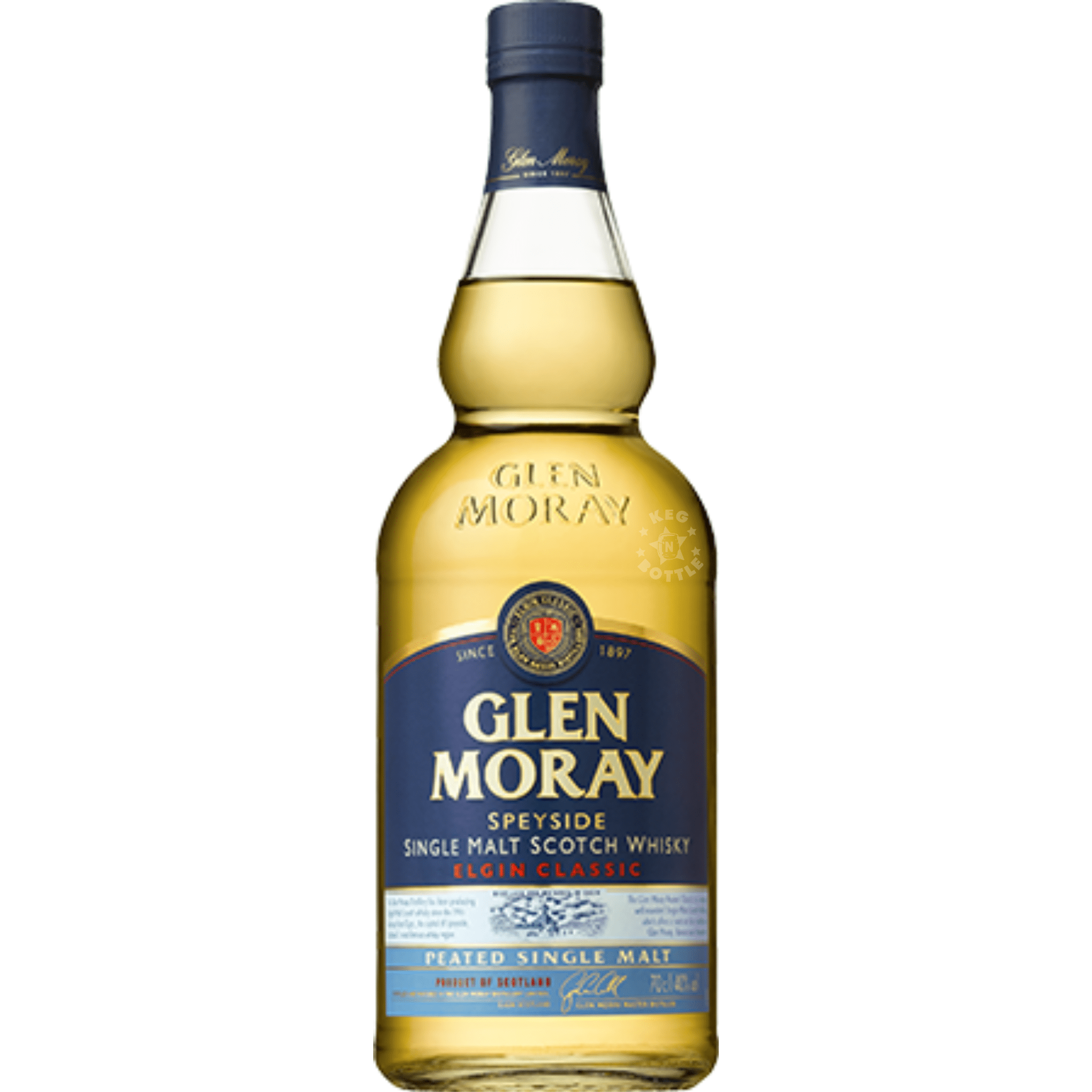 Glen Moray Elgin Classic Peated Single Malt (750 ml) | Keg N Bottle