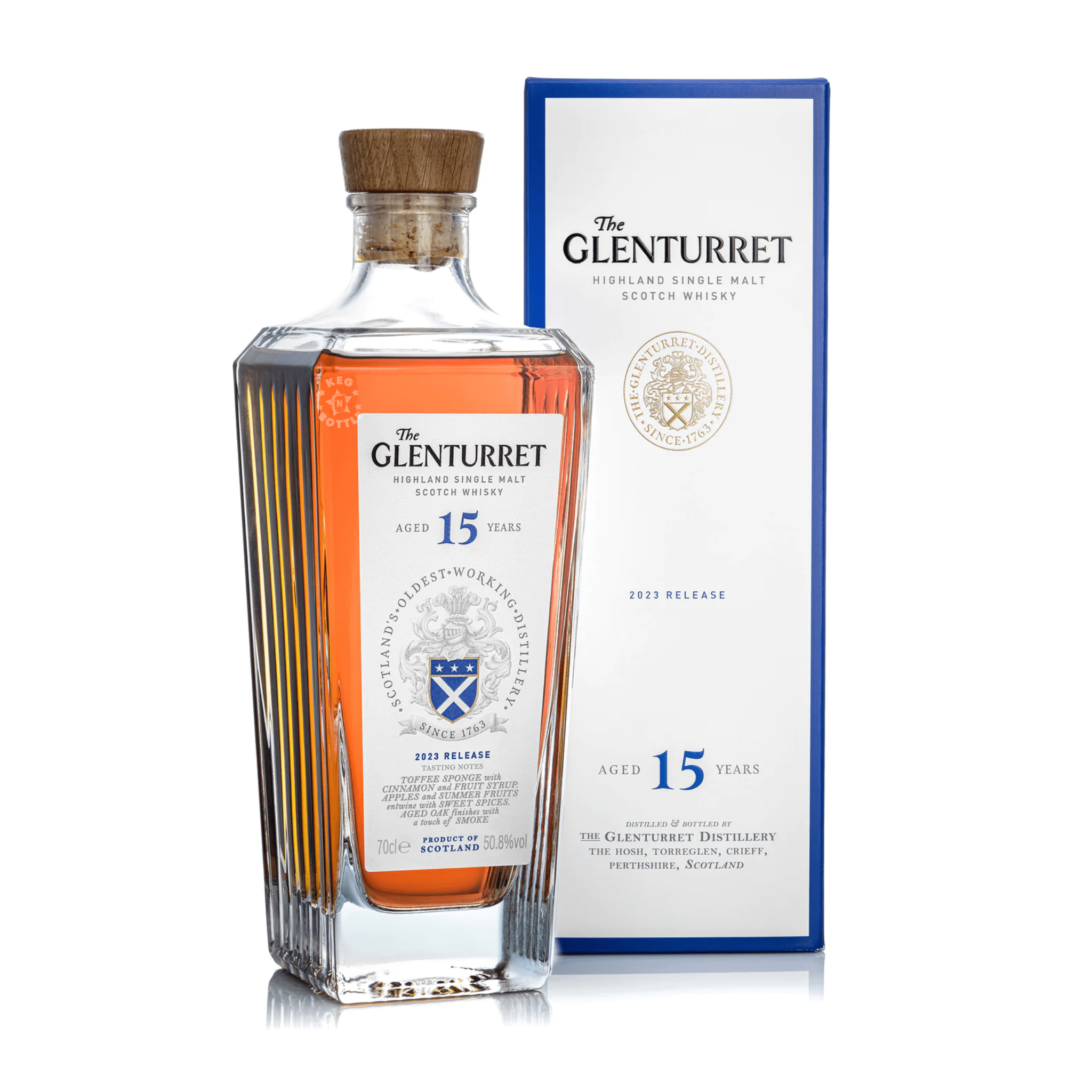 Glenturret 15 Year Highland Single Malt Scotch Whisky (750 ml) | Keg N Bottle