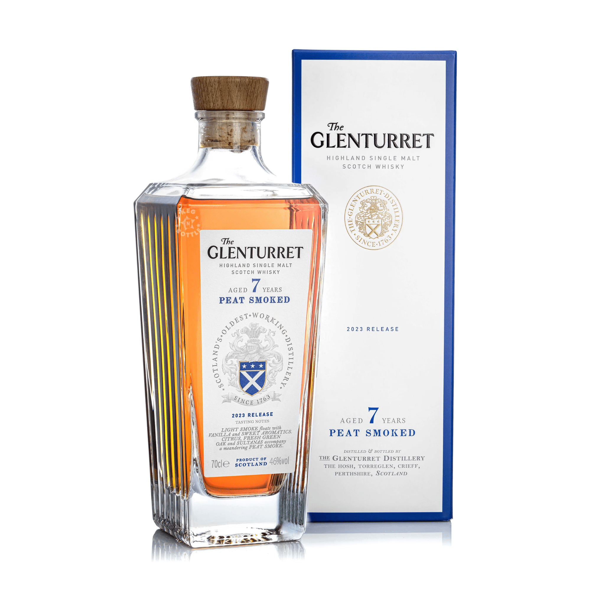 Glenturret 7 Year Peat Smoked Highland Single Malt Scotch Whisky (750ml) - Keg N Bottle