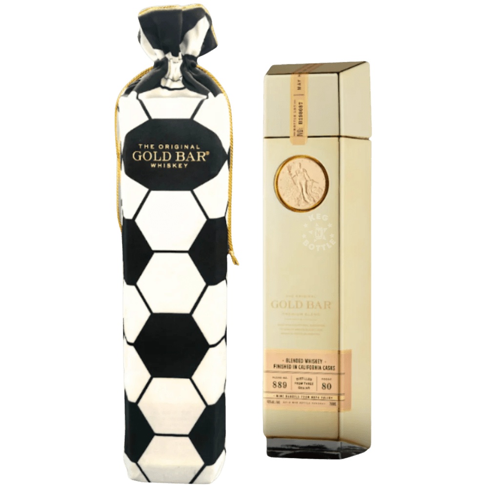 Gold Bar Blended American Whiskey Premium Blend Soccer Bag (750ml)