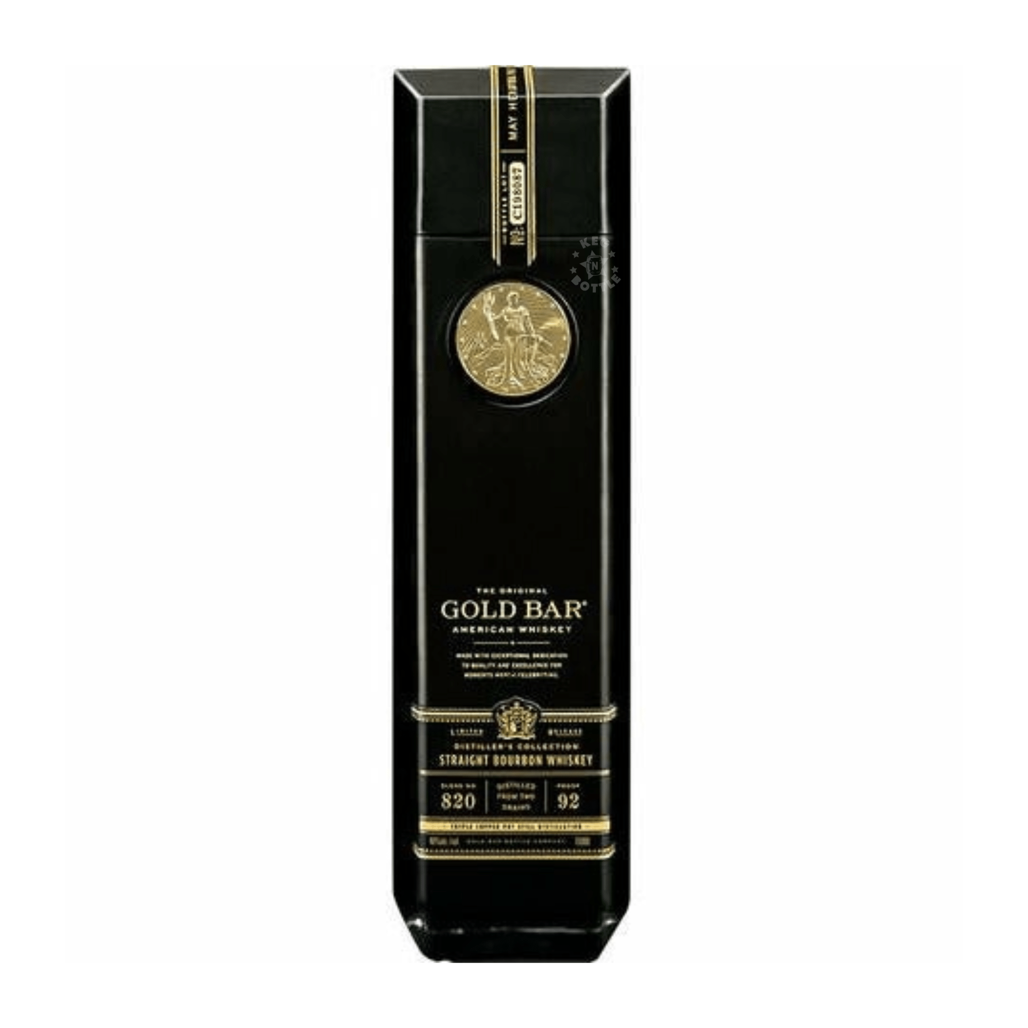 Gold Bar Double Casked Straight Bourbon Whiskey (750 ml) | Keg N Bottle