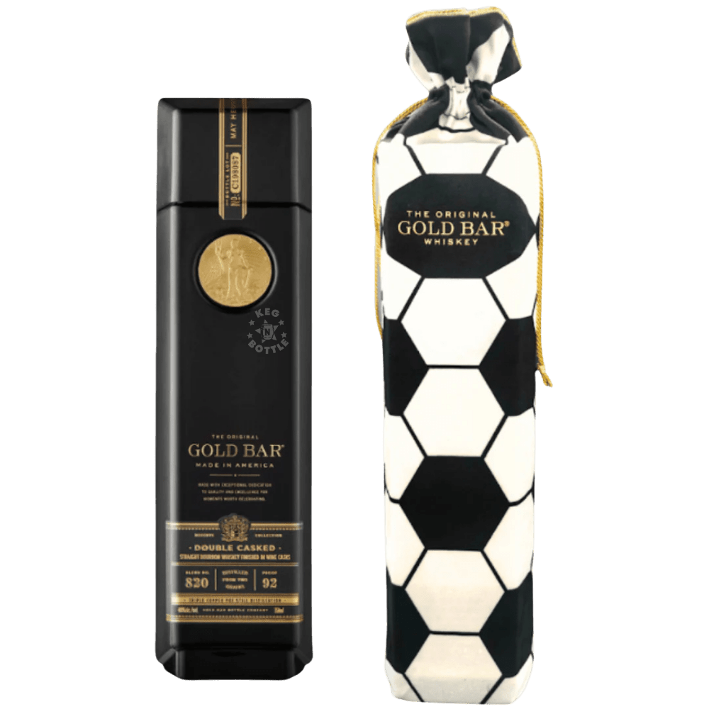 Gold Bar Straight Bourbon Whiskey Double Cask Soccer Bag (750ml) 2