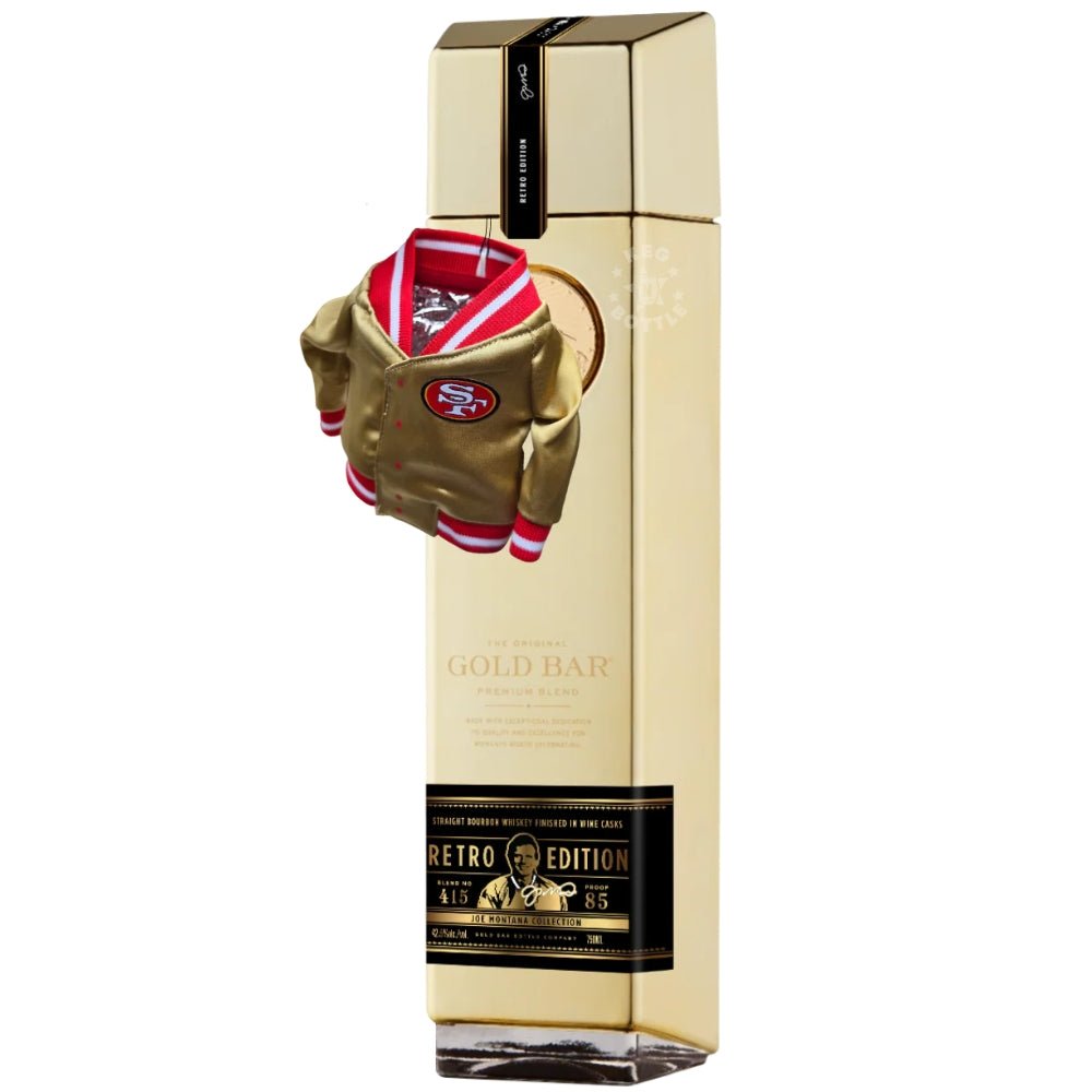 Gold Bar Whiskey Retro Edition: Joe Montana (750 ml) | Keg N Bottle