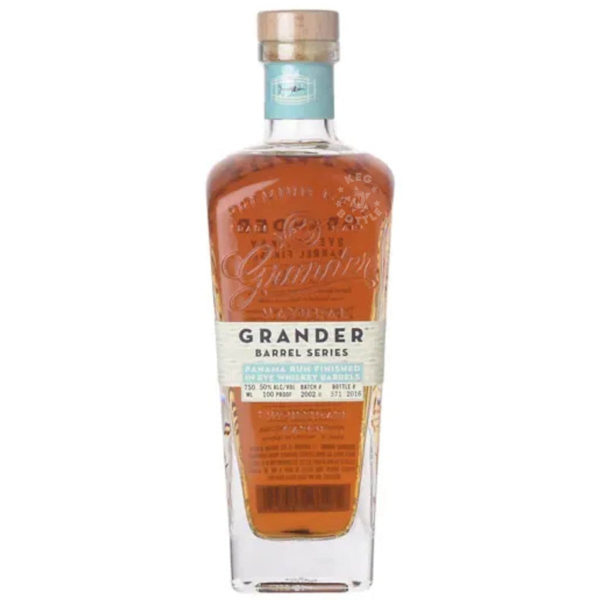 Grander Rum Barrel Series Rye Finished Rum (750 ml) | Keg N Bottle