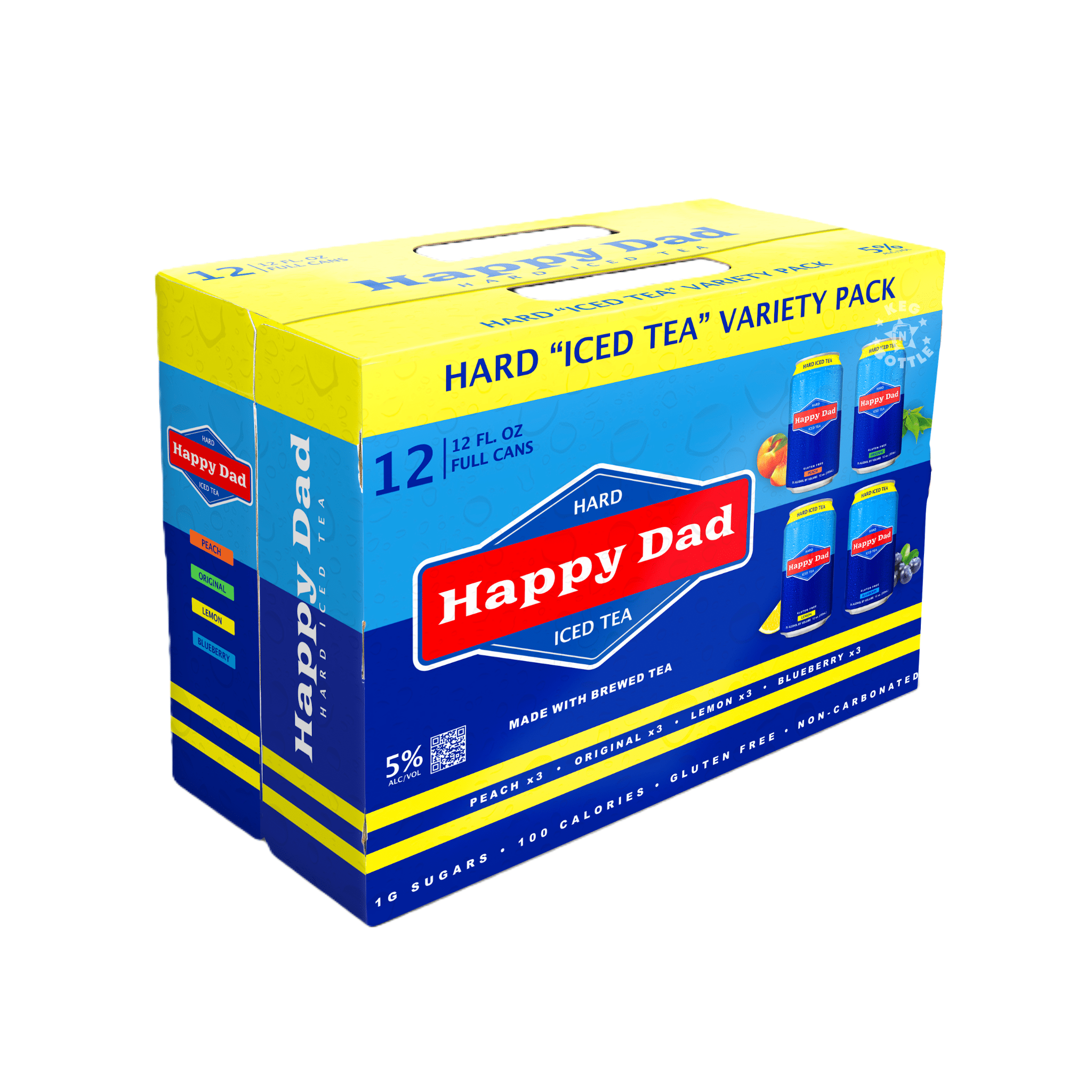 Happy Dad Hard Ice Tea Variety Pack (12 Pack) | Keg N Bottle
