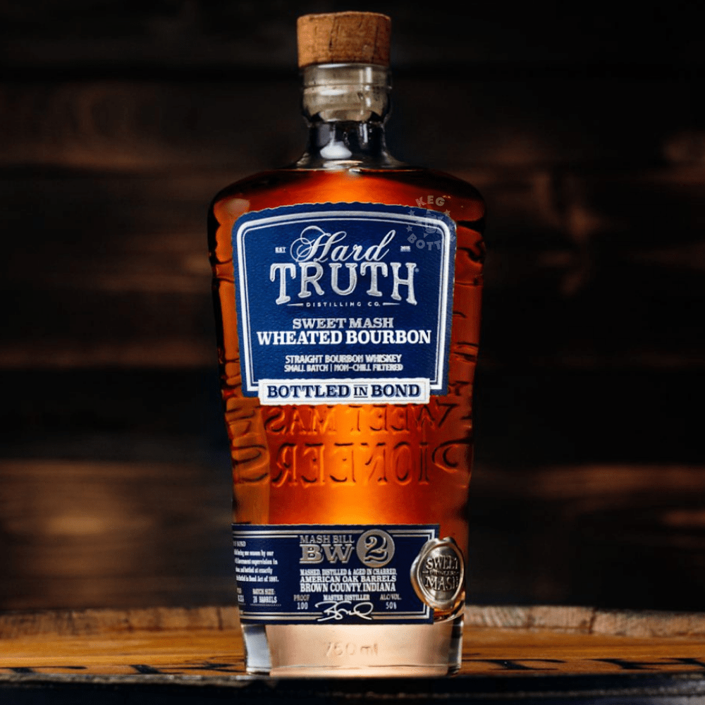 Hard Truth Sweet Mash Wheated Bourbon Bottled in Bond 100 Proof 750mL bottle 2
