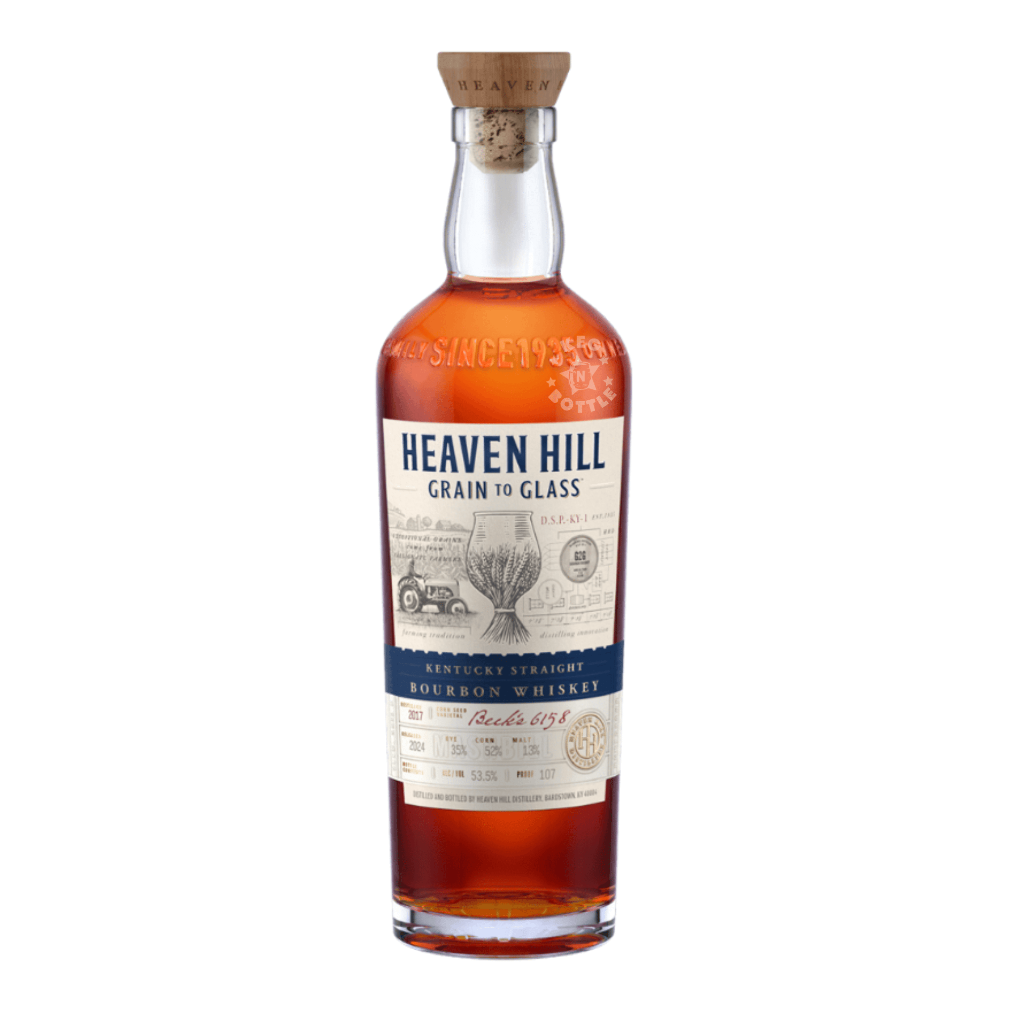 Heaven Hill Grain to Glass Bourbon Whiskey (750 ml) - Keg N Bottle