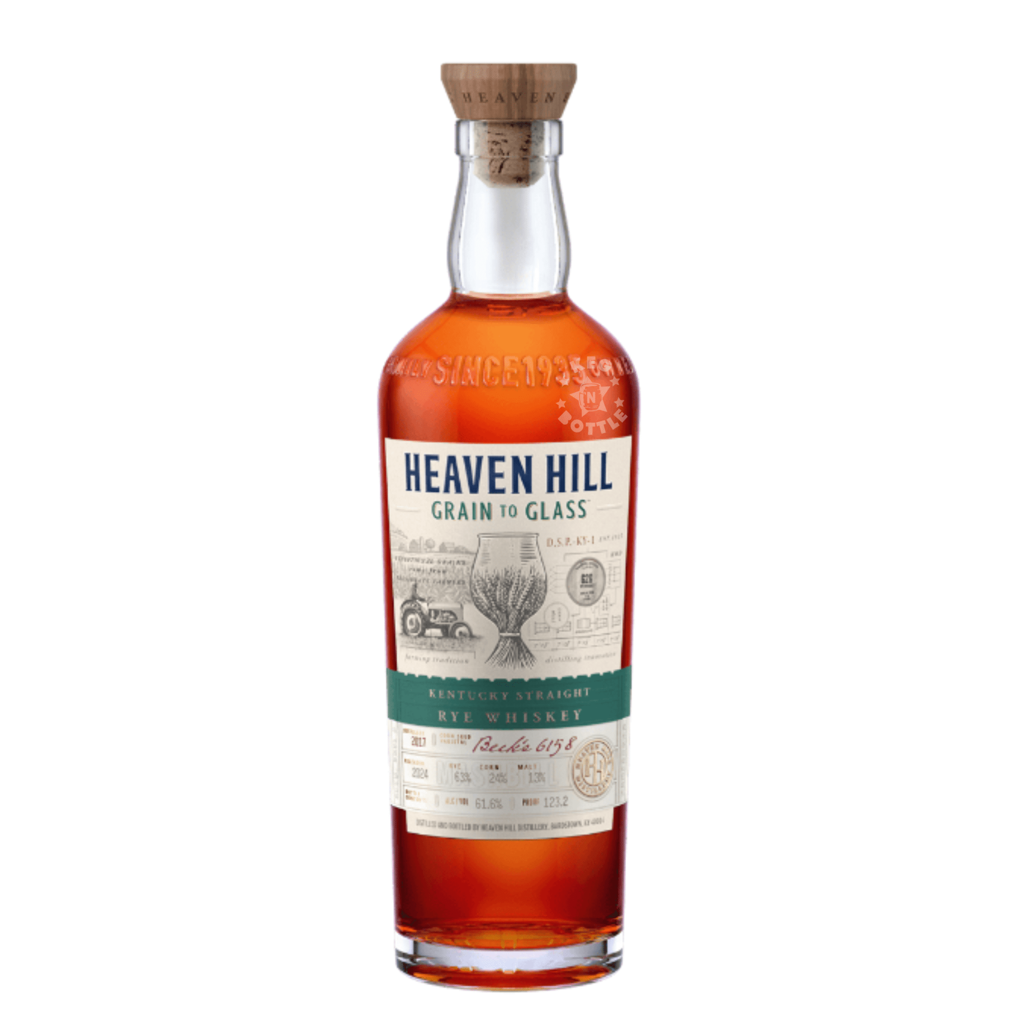 Heaven Hill Grain to Glass Rye Whiskey (750 ml) - Keg N Bottle
