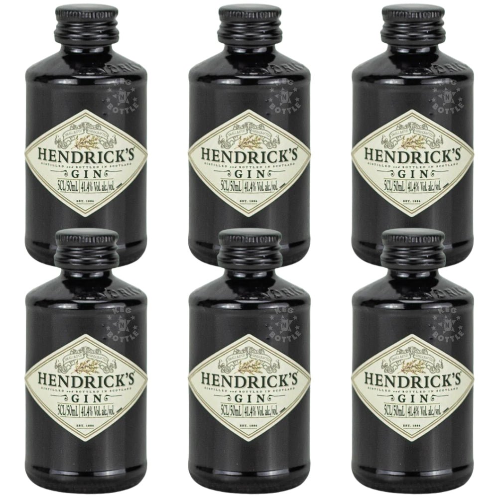 Hendrick's Gin - 6 Pack (50 ml) | Keg N Bottle