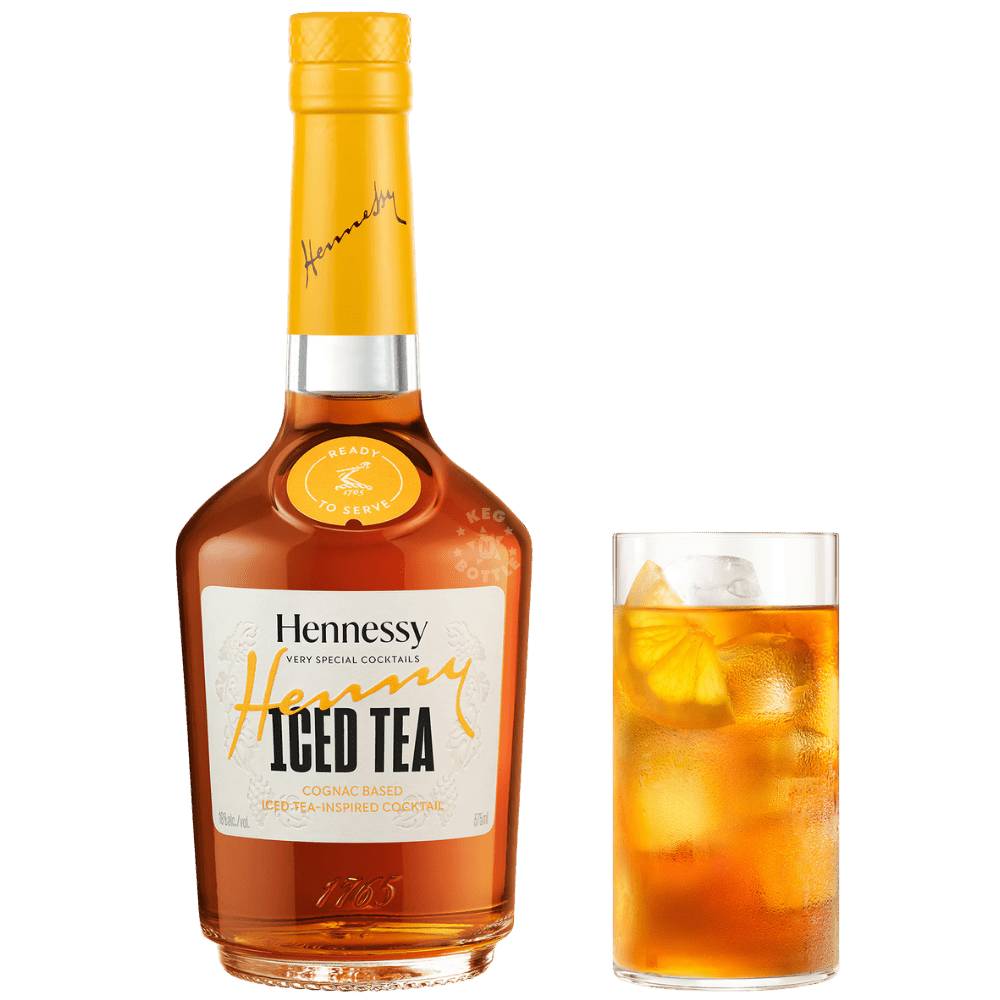 Hennessy Very Special Cocktails Henny Iced Tea 375mL bottle with a cognac-based iced tea-inspired cocktail featuring black tea, orange, lemon, vanilla, and spice.