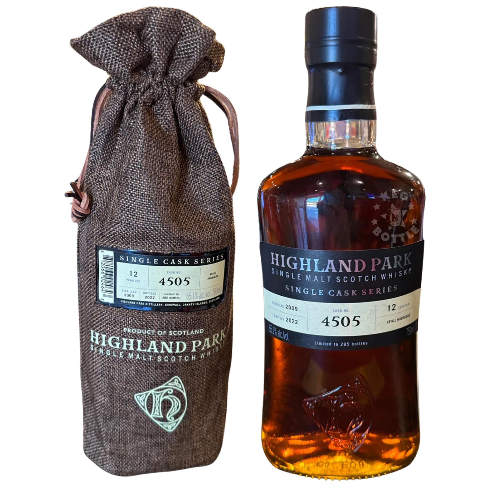 Highland Park 12 Year Single Cask Scotch Whisky (750 ml) | Keg N Bottle