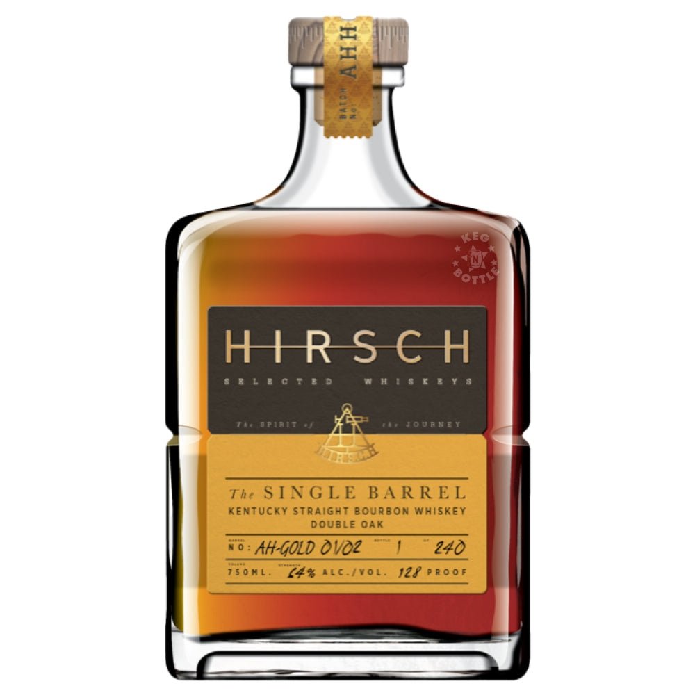 Bottle of Hirsch Single Barrel Double Oak Kentucky Bourbon Whiskey (750 ml)
