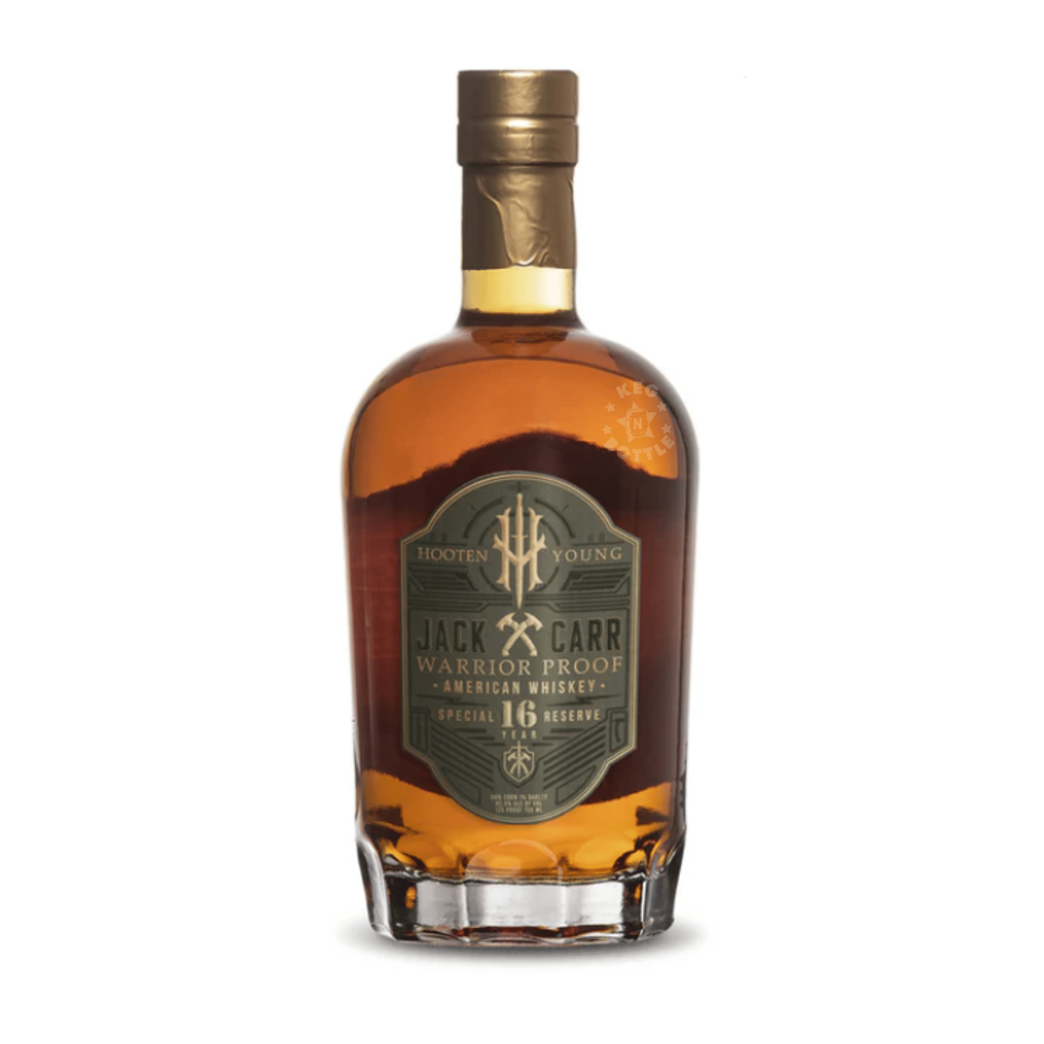 Hooten Young & Jack Carr 16 Year Warrior Proof American Whiskey (750 ml) | Keg N Bottle