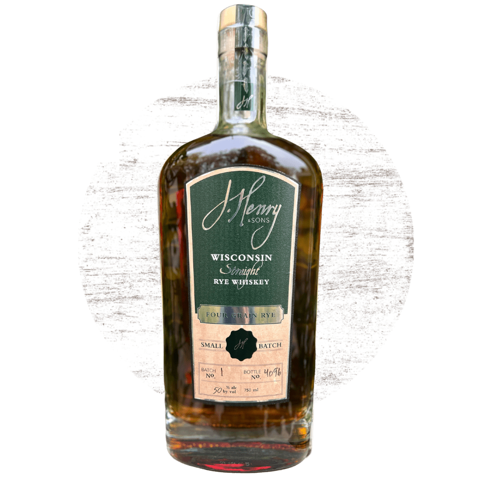 J. Henry and Sons Four Grain Rye Wisconsin Bourbon (750 ml) | Keg N Bottle