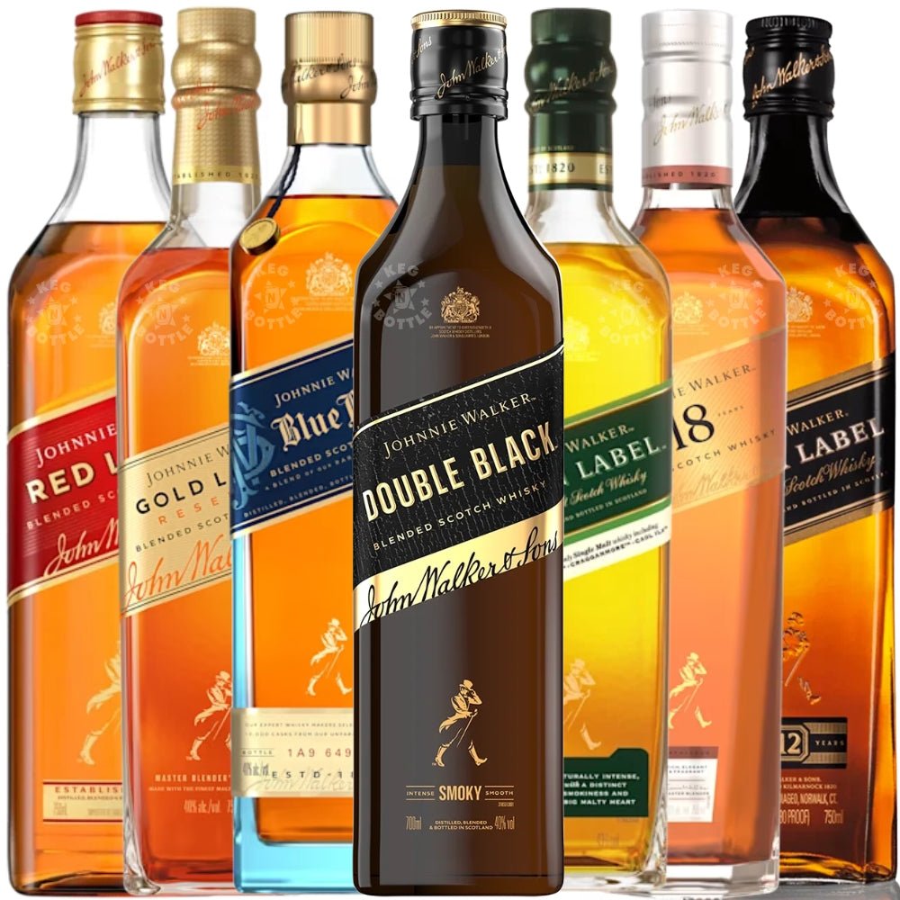 Johnnie Walker Full Collection Whisky Bundle (7 x 750 ml) | Keg N Bottle
