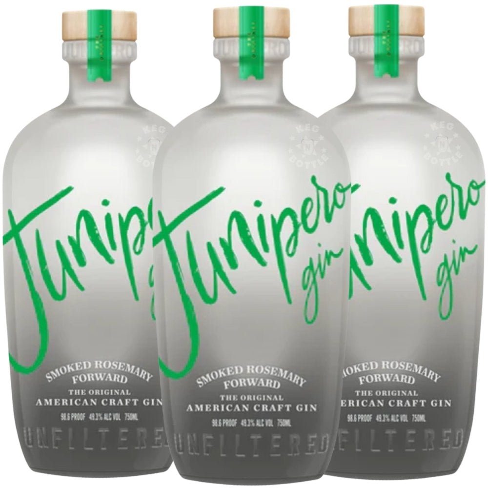 Junipero Smoked Rosemary Gin - 3 Pack (3 x 750 ml)