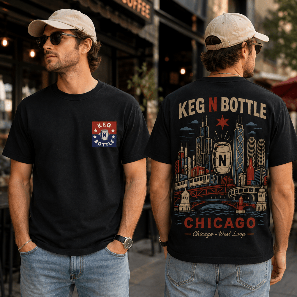 Keg N Bottle City Connect T Shirt - Chicago Edition - Lifestyle