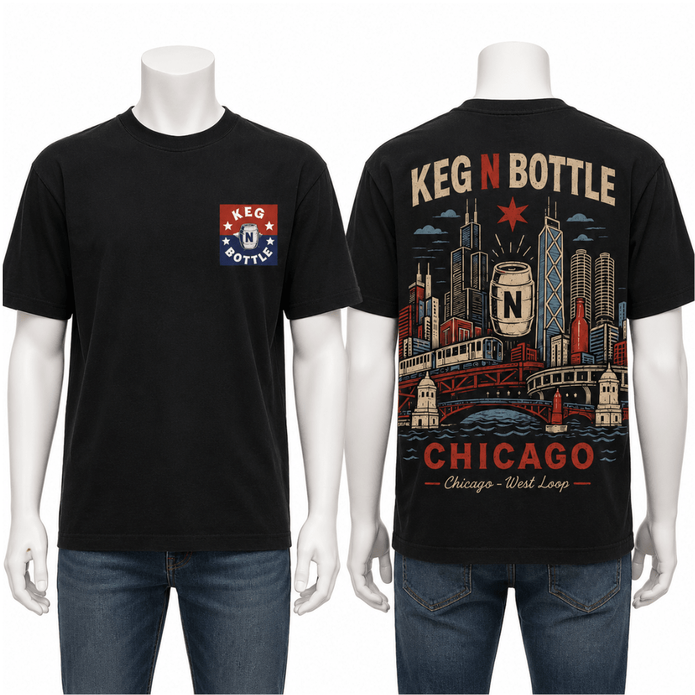 Keg N Bottle City Connect T Shirt - Chicago Edition - Mannequin