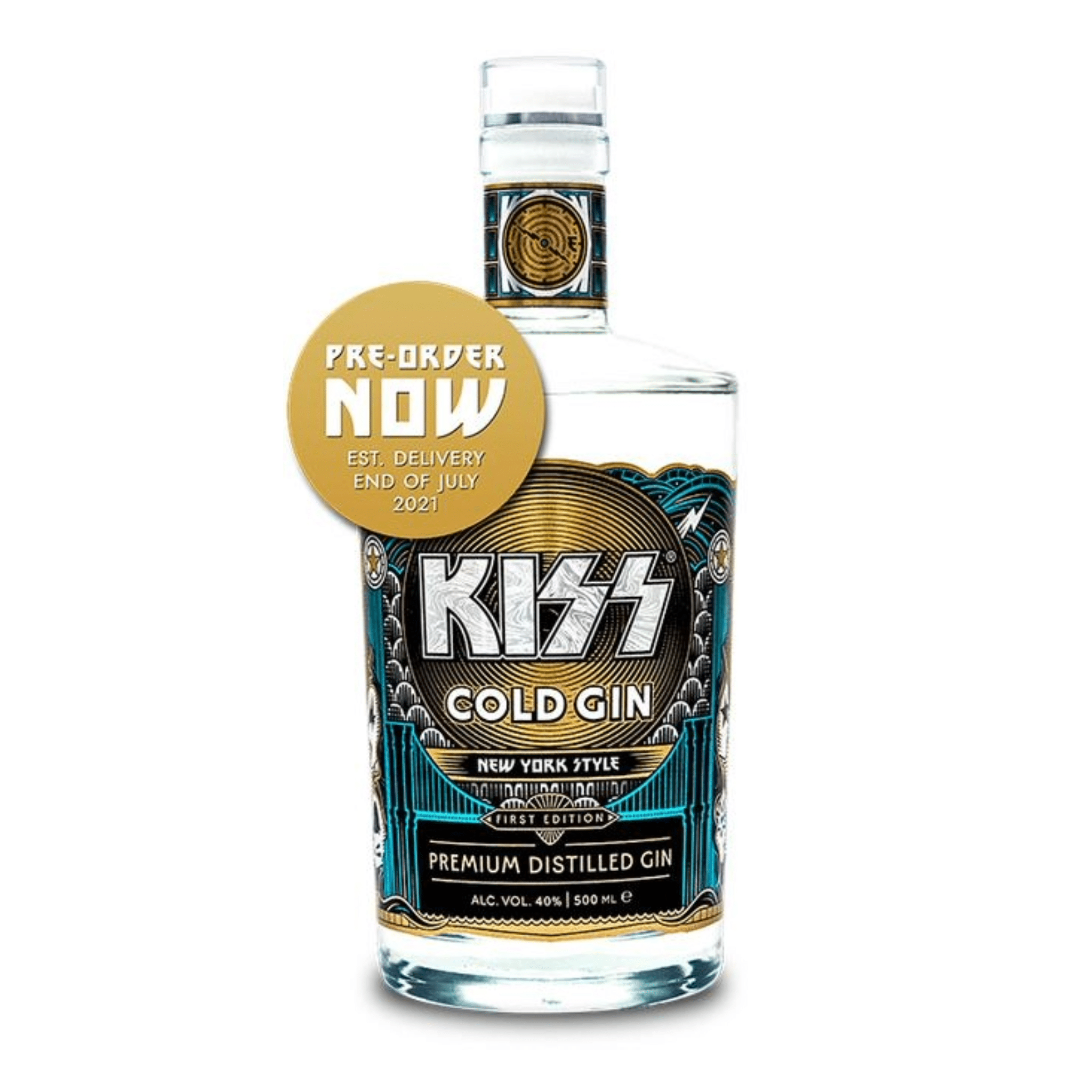 KISS Cold Gin New York Style (700 ml) | Keg N Bottle
