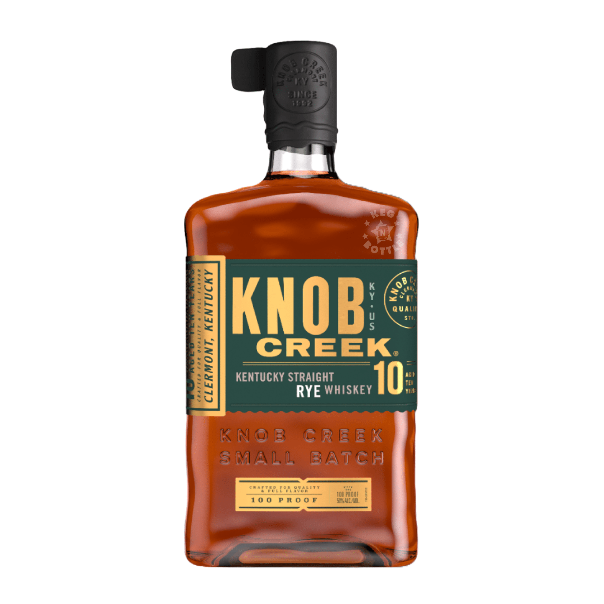 Knob Creek 10 Year 100 Proof Rye Whiskey (750 ml) | Keg N Bottle