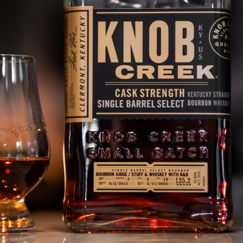 Knob Creek Single Barrel Bourbon - Cask Strength - The Bourbon Judge x Stuff & Whiskey & Keg N Bottle Private Barrel Pick 750 ml | Keg N Bottle
