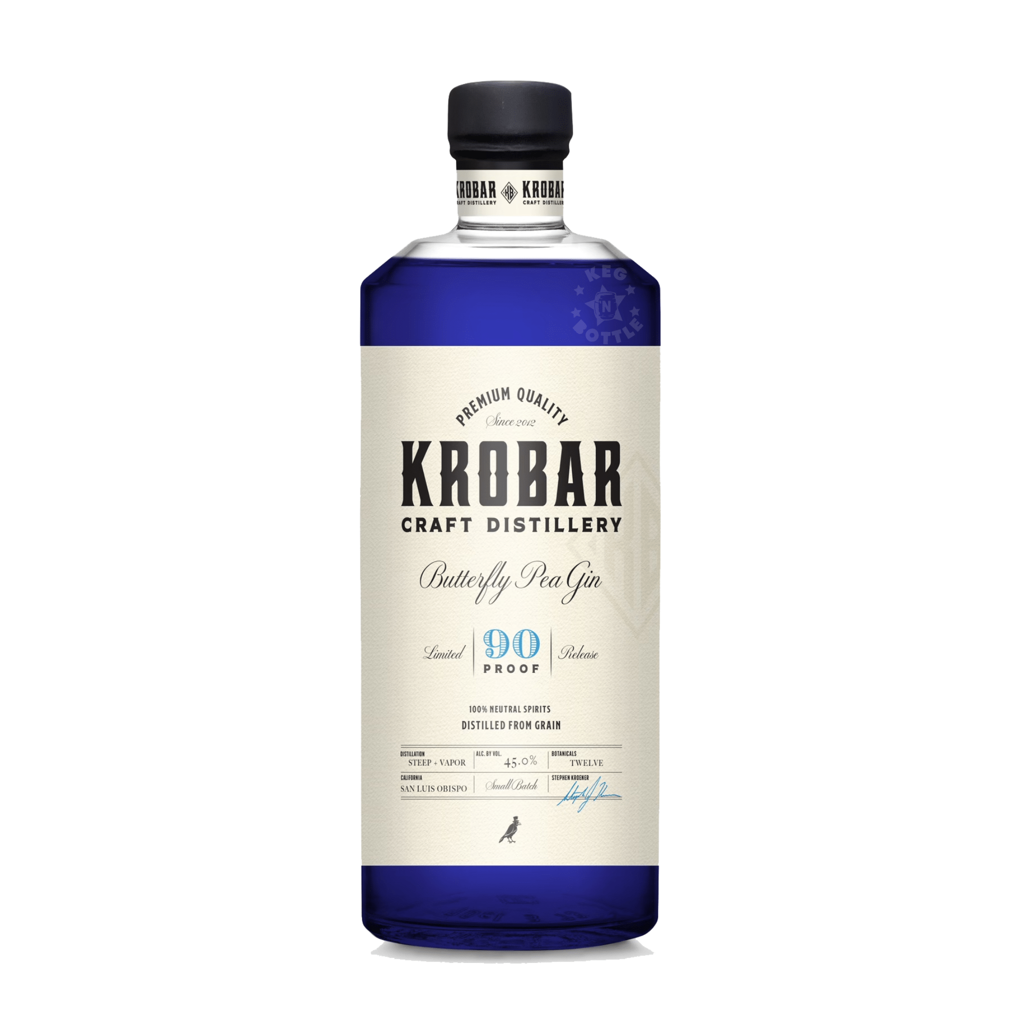 Krobar Butterfly Pea Gin (750 ml) - Keg N Bottle