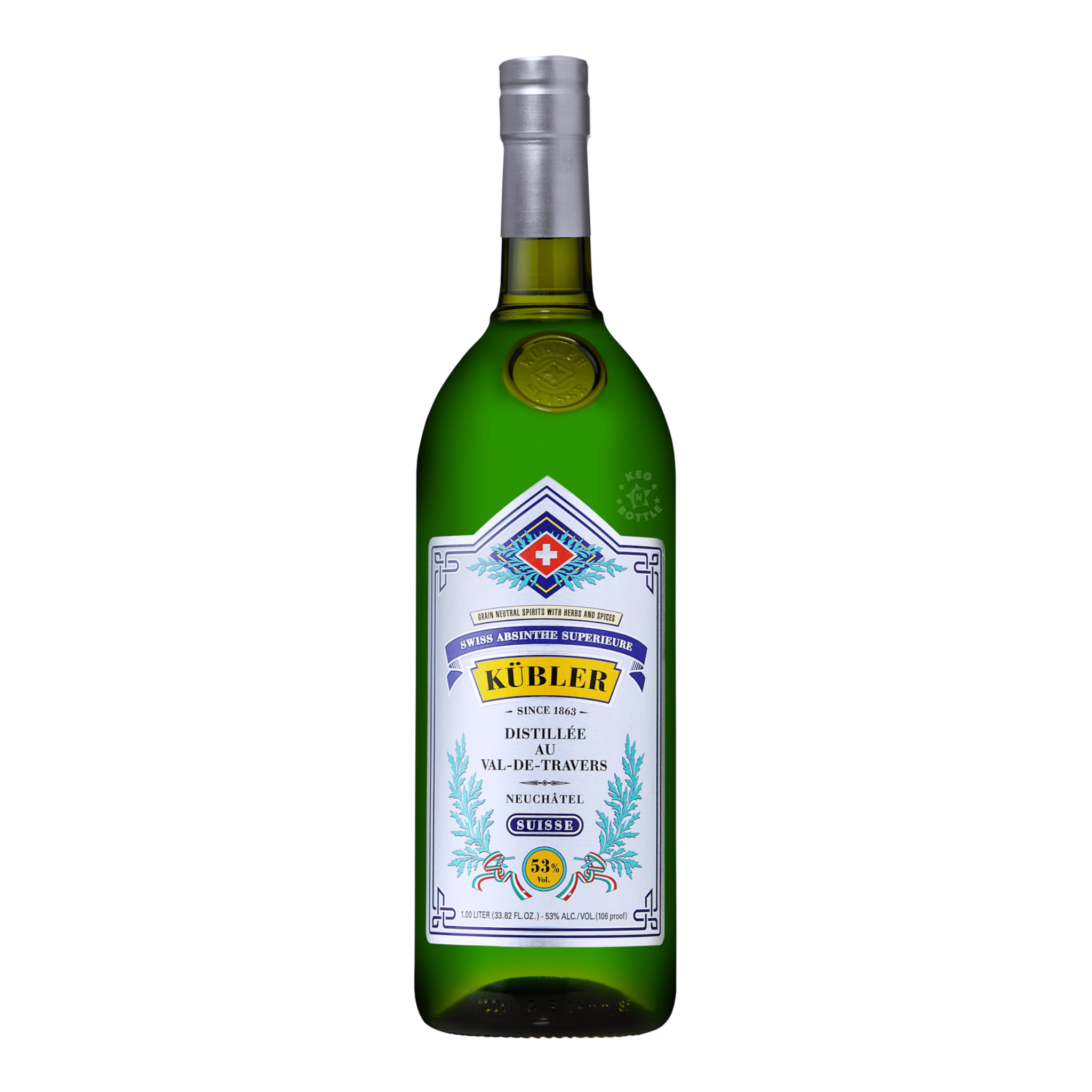 Kubler Suisse Absinthe (1 L) - Keg N Bottle