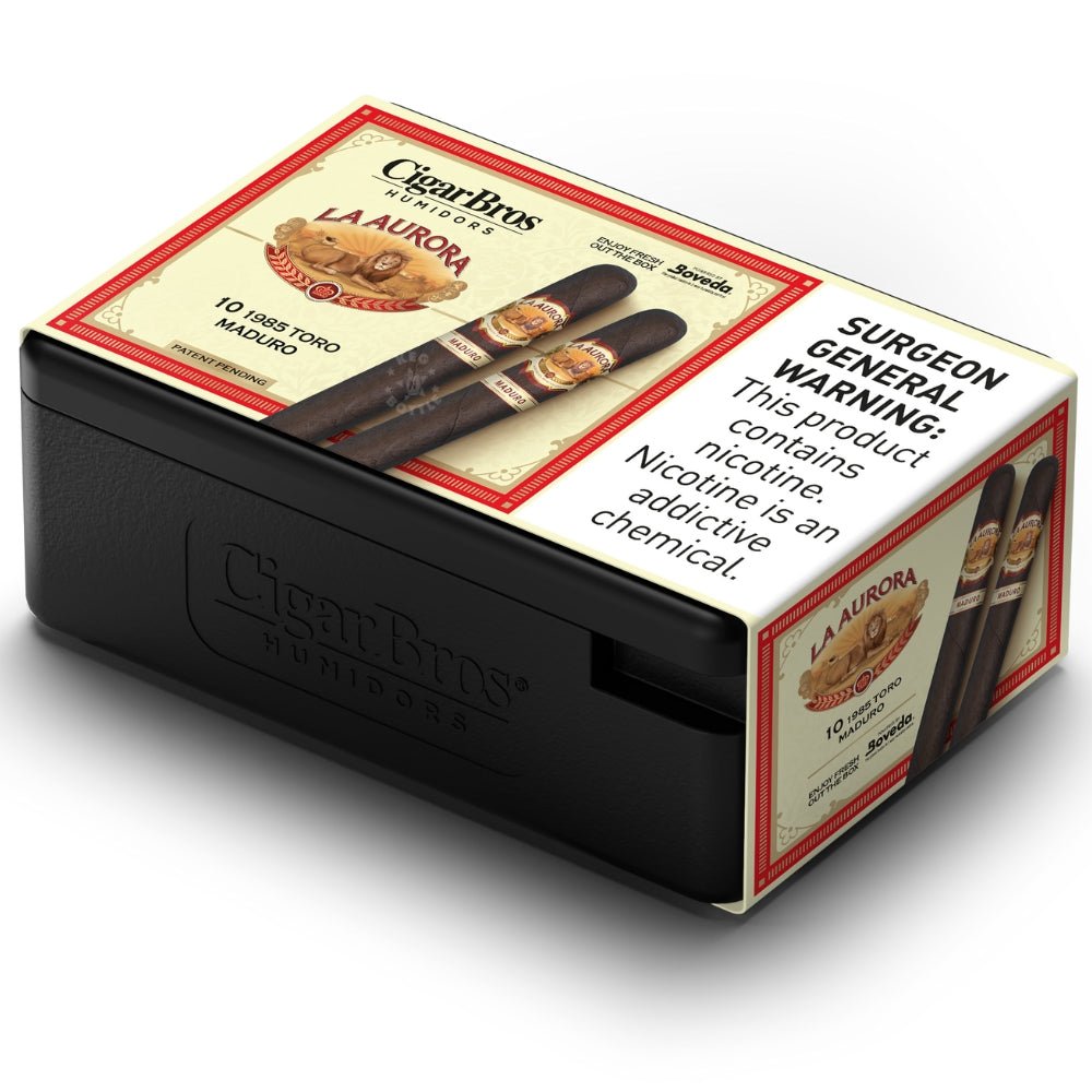La Aurora Premium Cigars Set + Personal Humidor by CigarBros | Keg N Bottle