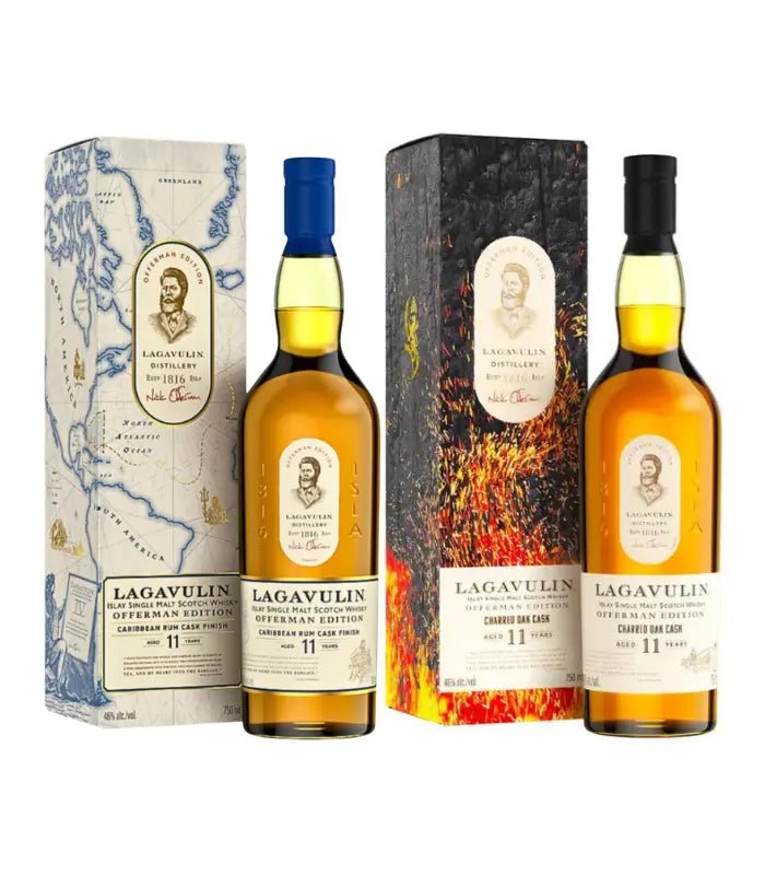 Lagavulin 11 Year Offerman Edition Combo Pack Whiskey (2x750mL) | Keg N Bottle