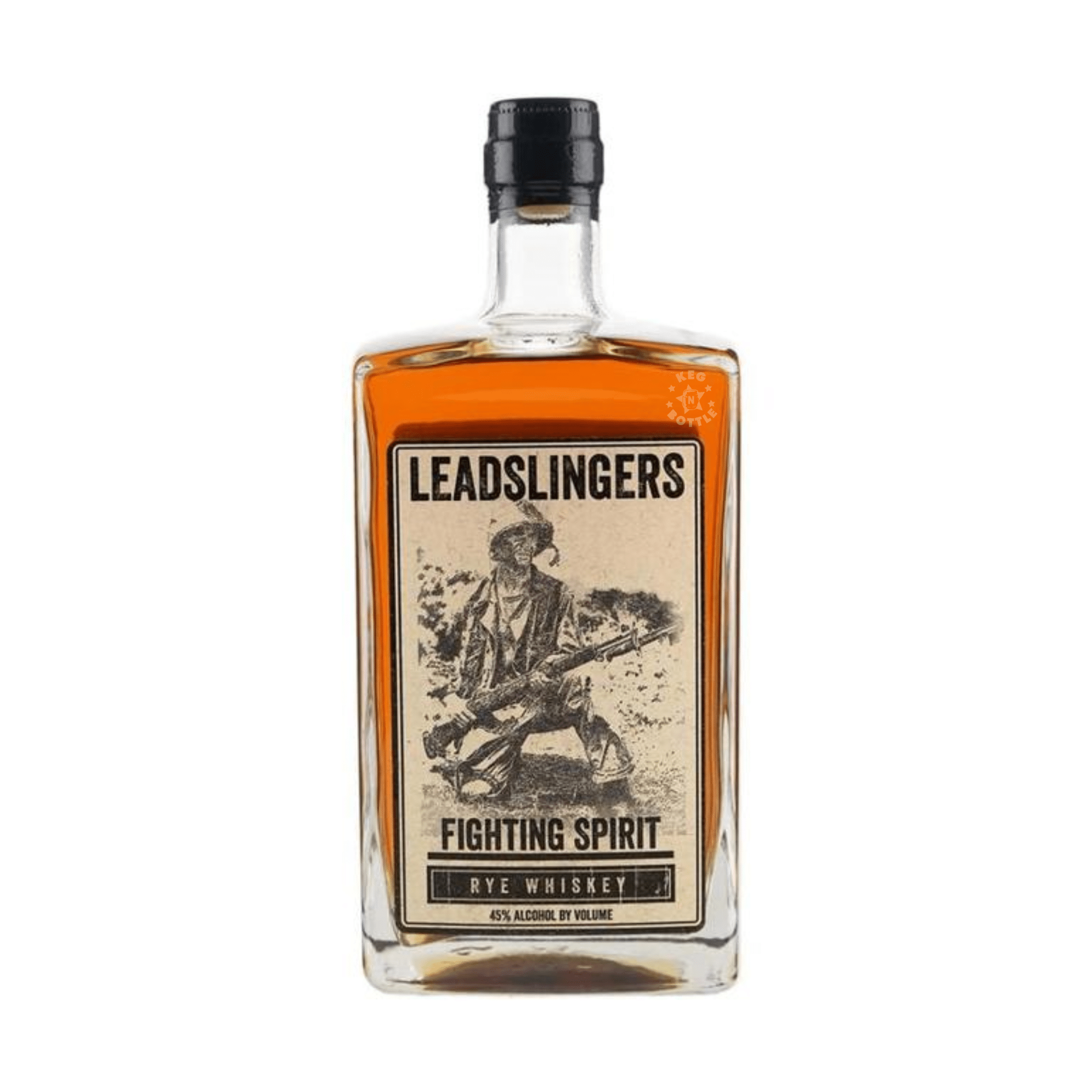 Leadslingers Fighting Spirit Rye Whiskey (750 ml) - Keg N Bottle