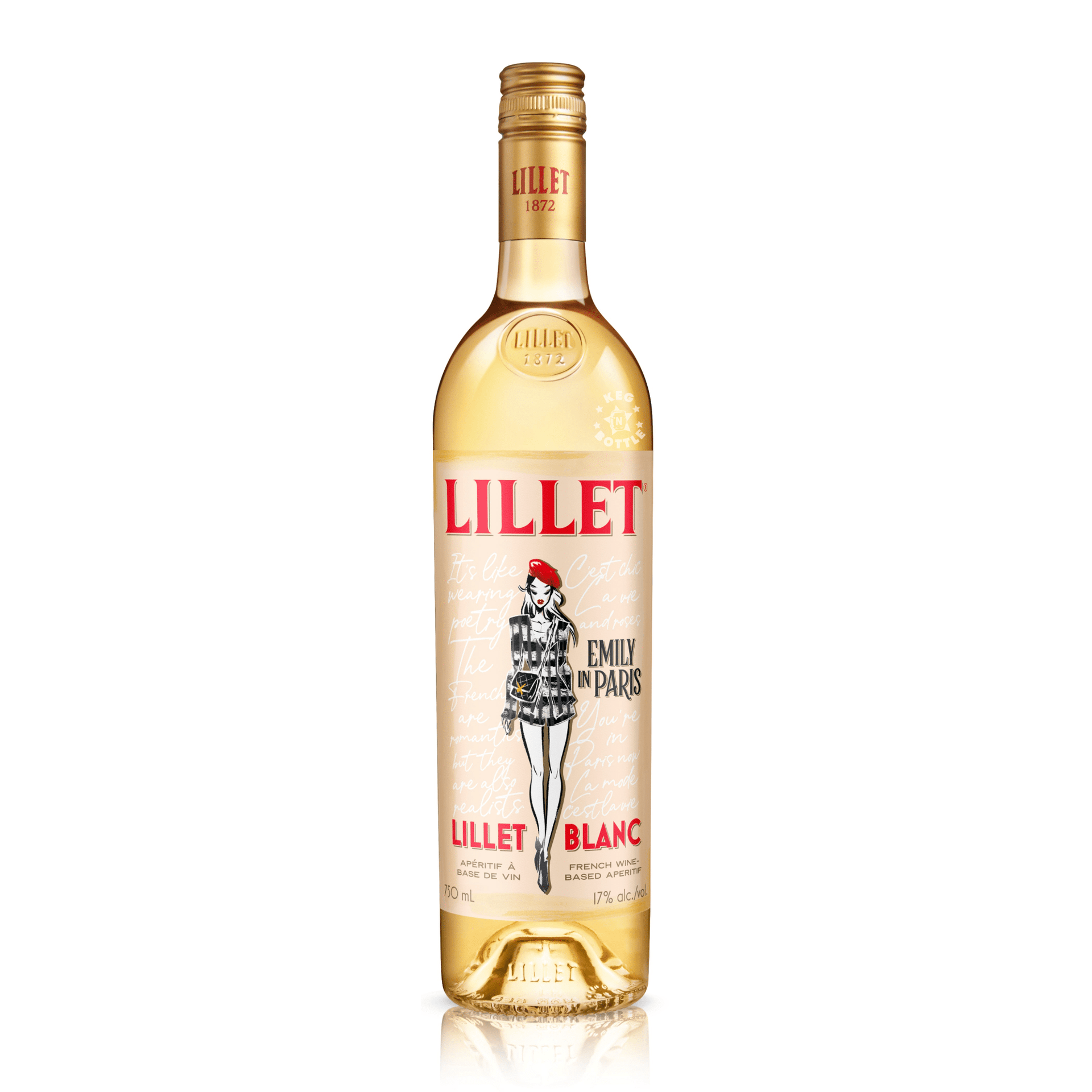 Lillet X Emily in Paris Blanc Liqueur (750 ml) | Keg N Bottle