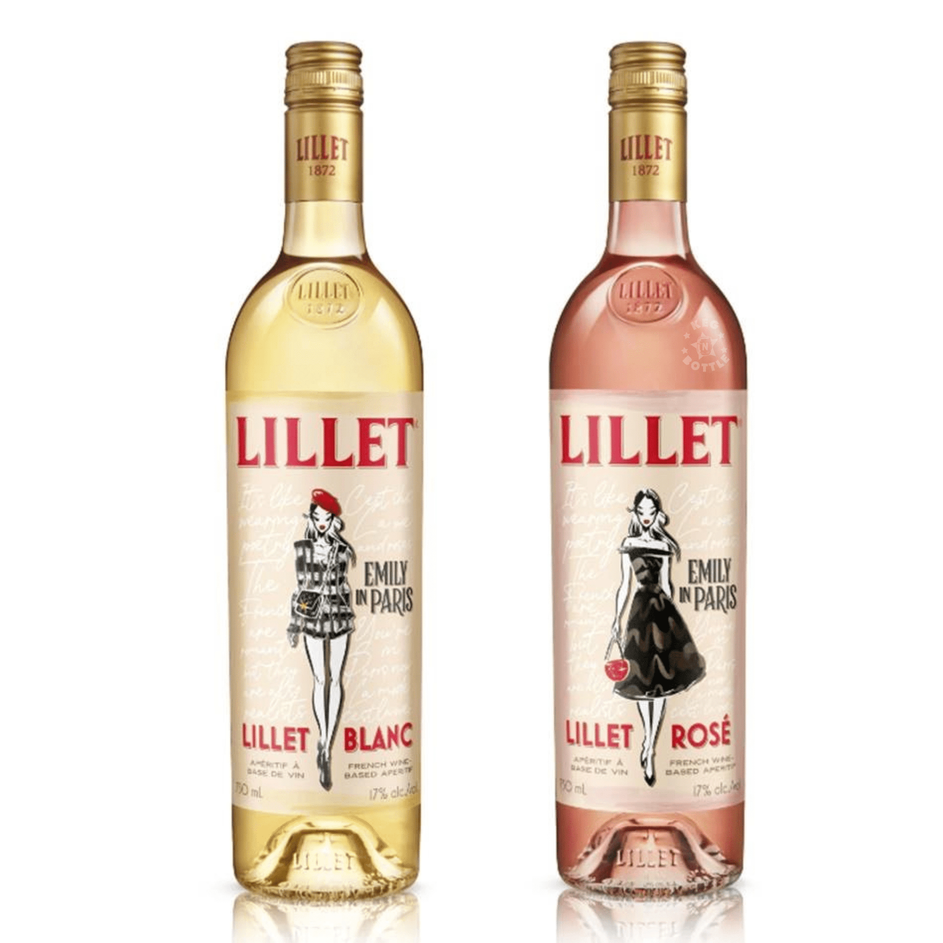 Emily エミリーカップL 【ASTIER de VILATTE アスティエ】 Lillet X Emily in Paris Combo Pack (2 x 750 ml) | Keg N Bottle