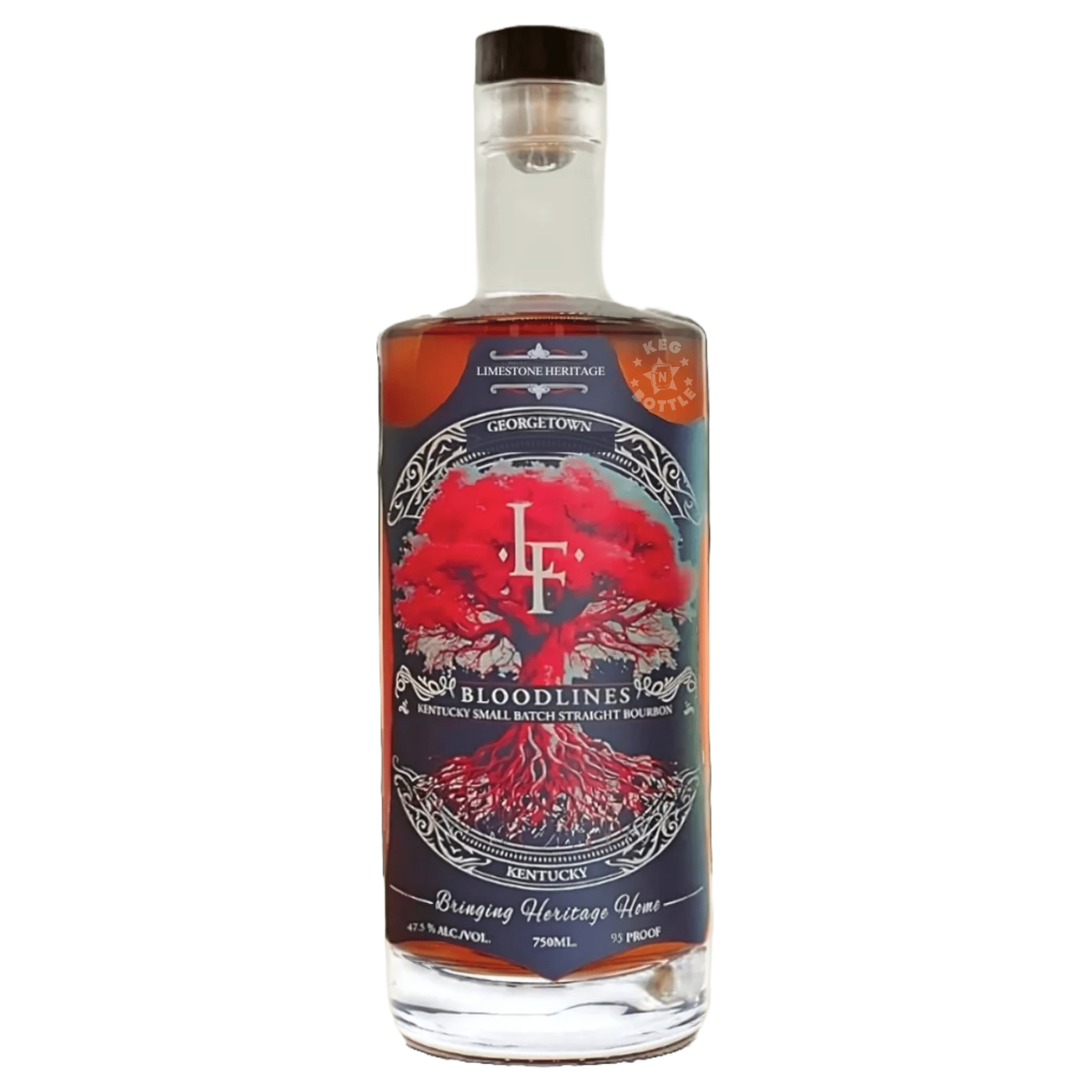 Limestone Farms Bloodlines Small Batch Kentucky Straight Bourbon Whiskey (750 ml) - Keg N Bottle