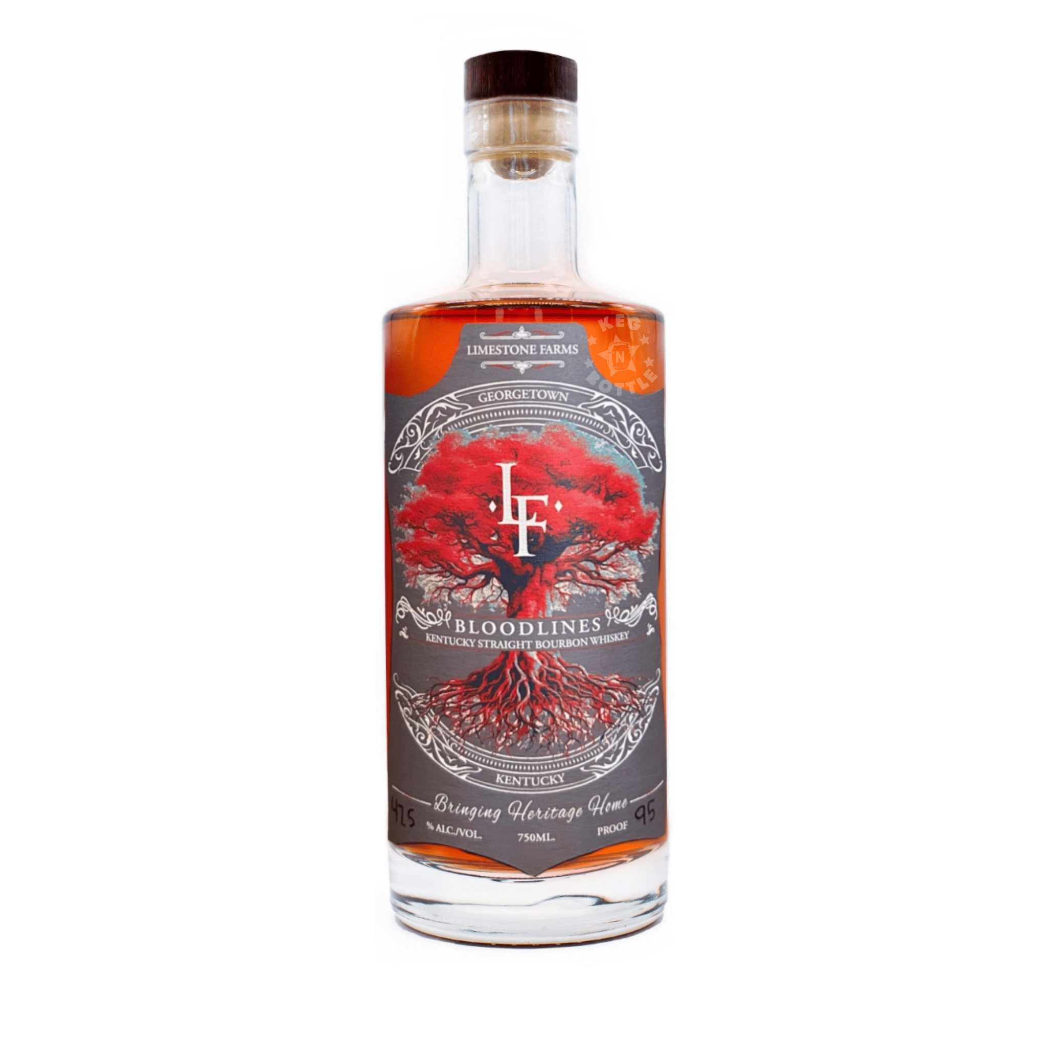 Limestone Farms Bloodlines Straight Bourbon Whiskey (750 ml) - Keg N Bottle