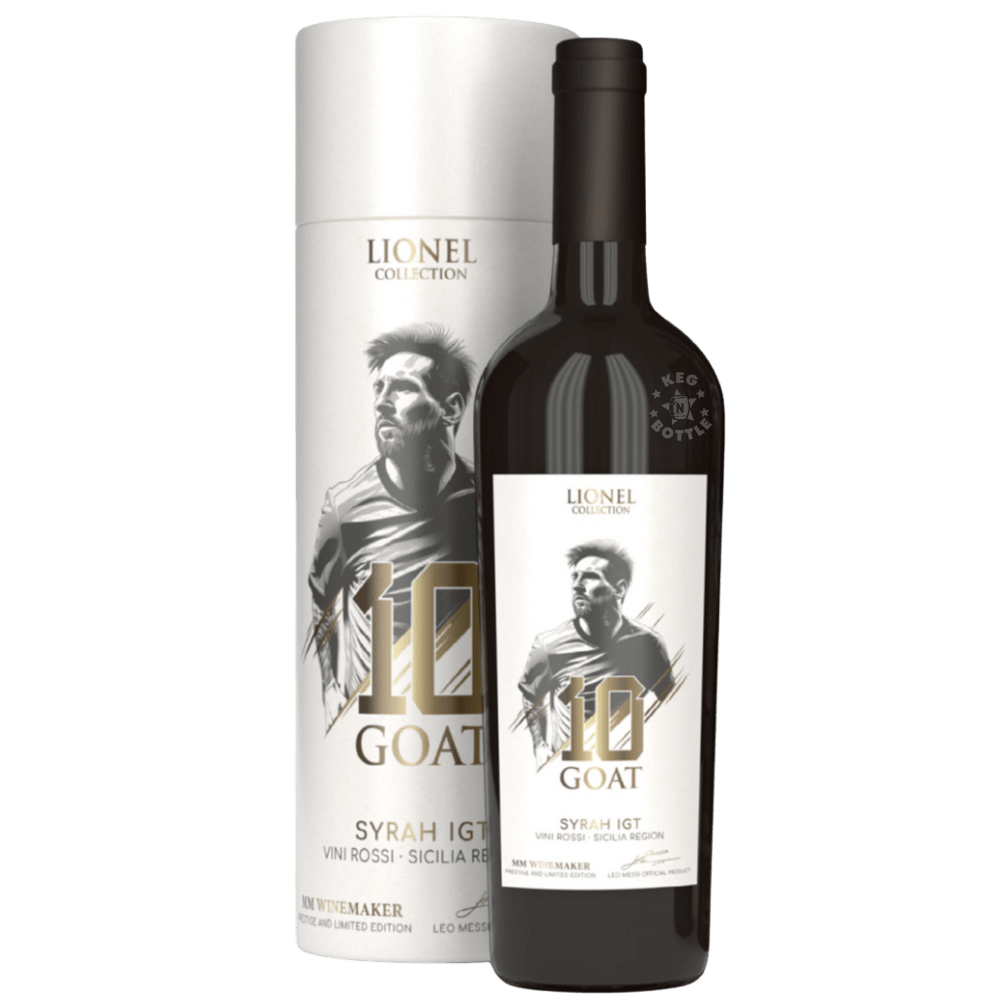 Lionel Collection 10 GOAT Syrah IGT Sicilia red wine bottle with collectible gift tube 750ml
