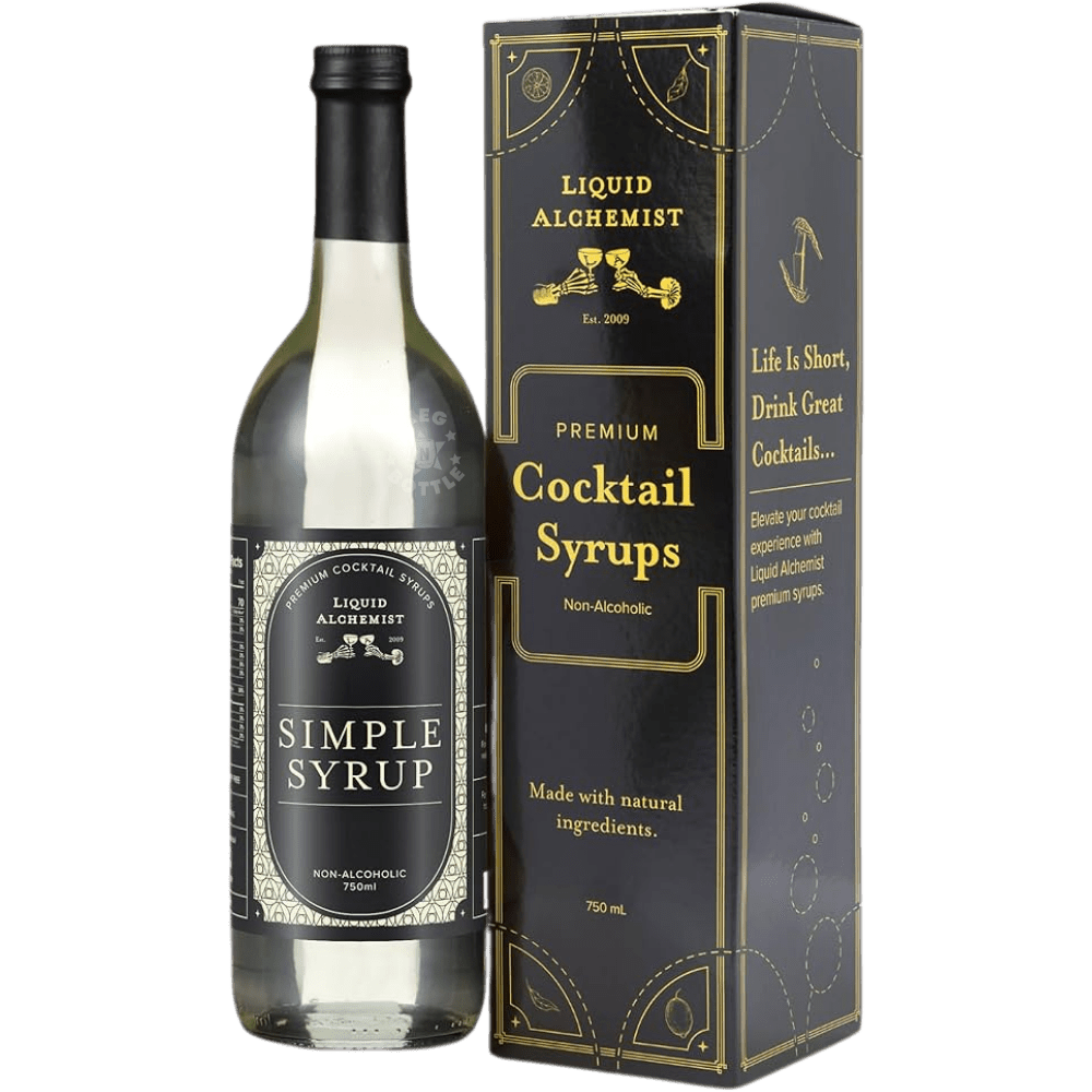 Bottle of Liquid Alchemist Simple Syrup Premium Cocktail Syrup 750ml