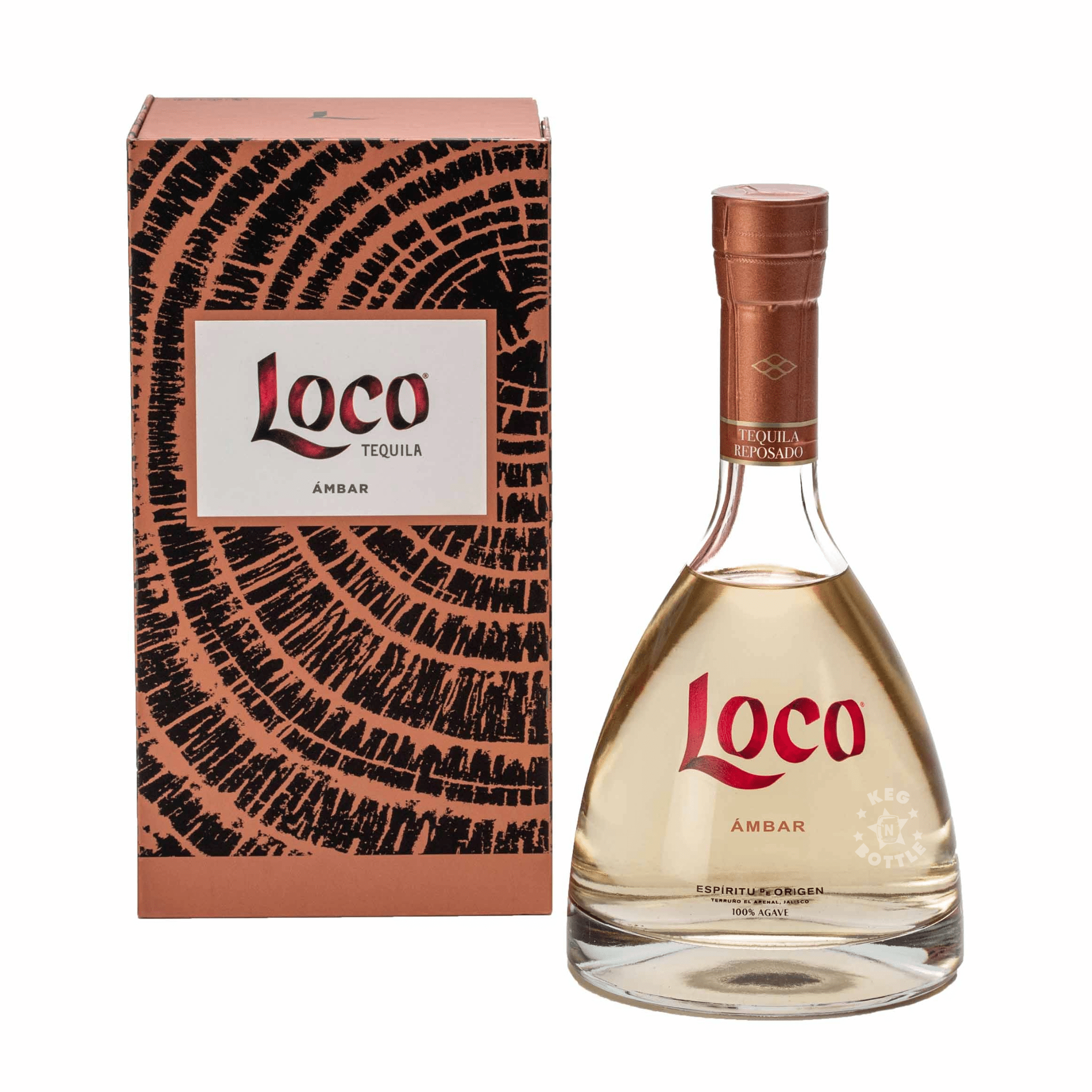 Loco Ambar Tequila (750 ml) - Keg N Bottle