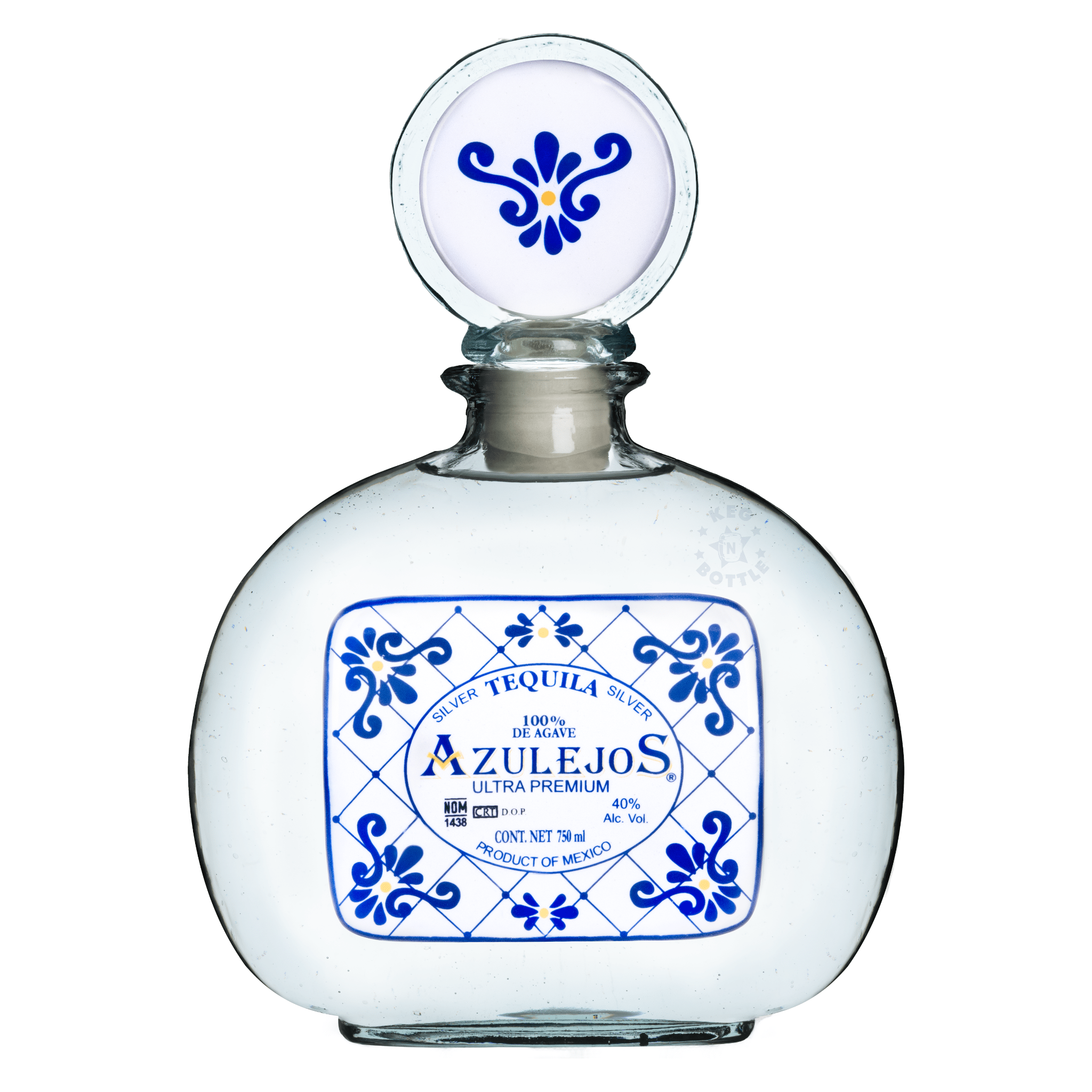 Los Azulejos Silver Tequila (750 ml) | Keg N Bottle